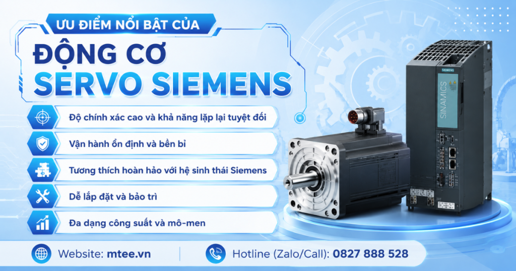 Ưu điểm nổi bật của động cơ Servo Siemens
