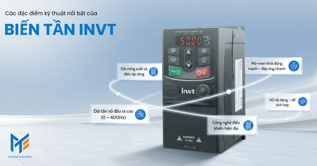 Các đặc điểm kỹ thuật nổi bật của biến tần INVT