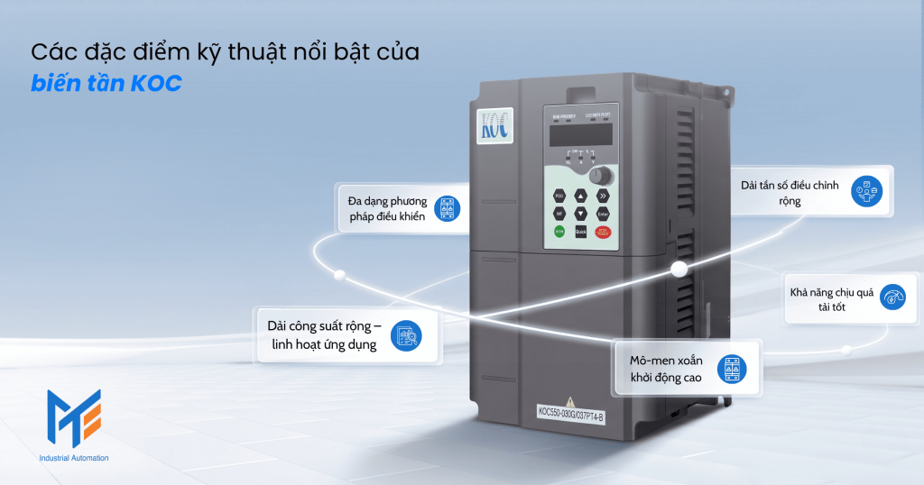 Các đặc điểm kỹ thuật nổi bật của biến tần KOC