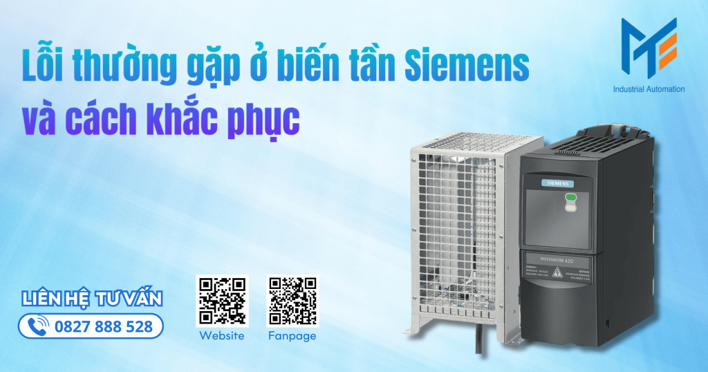 Lỗi thường gặp ở biến tần Siemens và cách khắc phục
