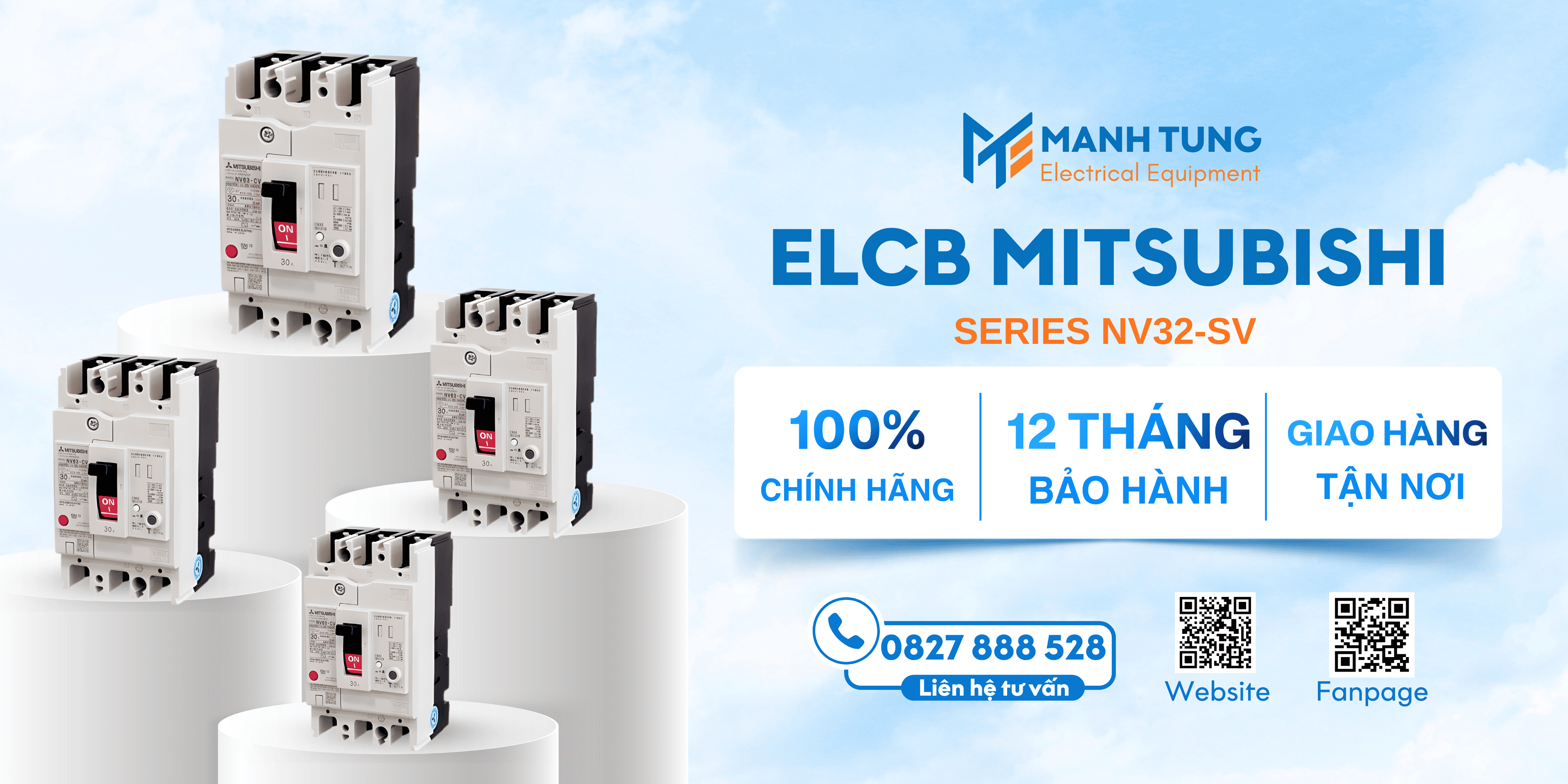Mạnh Tùng nhà cung cấp ELCB Mitsubishi Series NV32-SV uy tín chính hãng