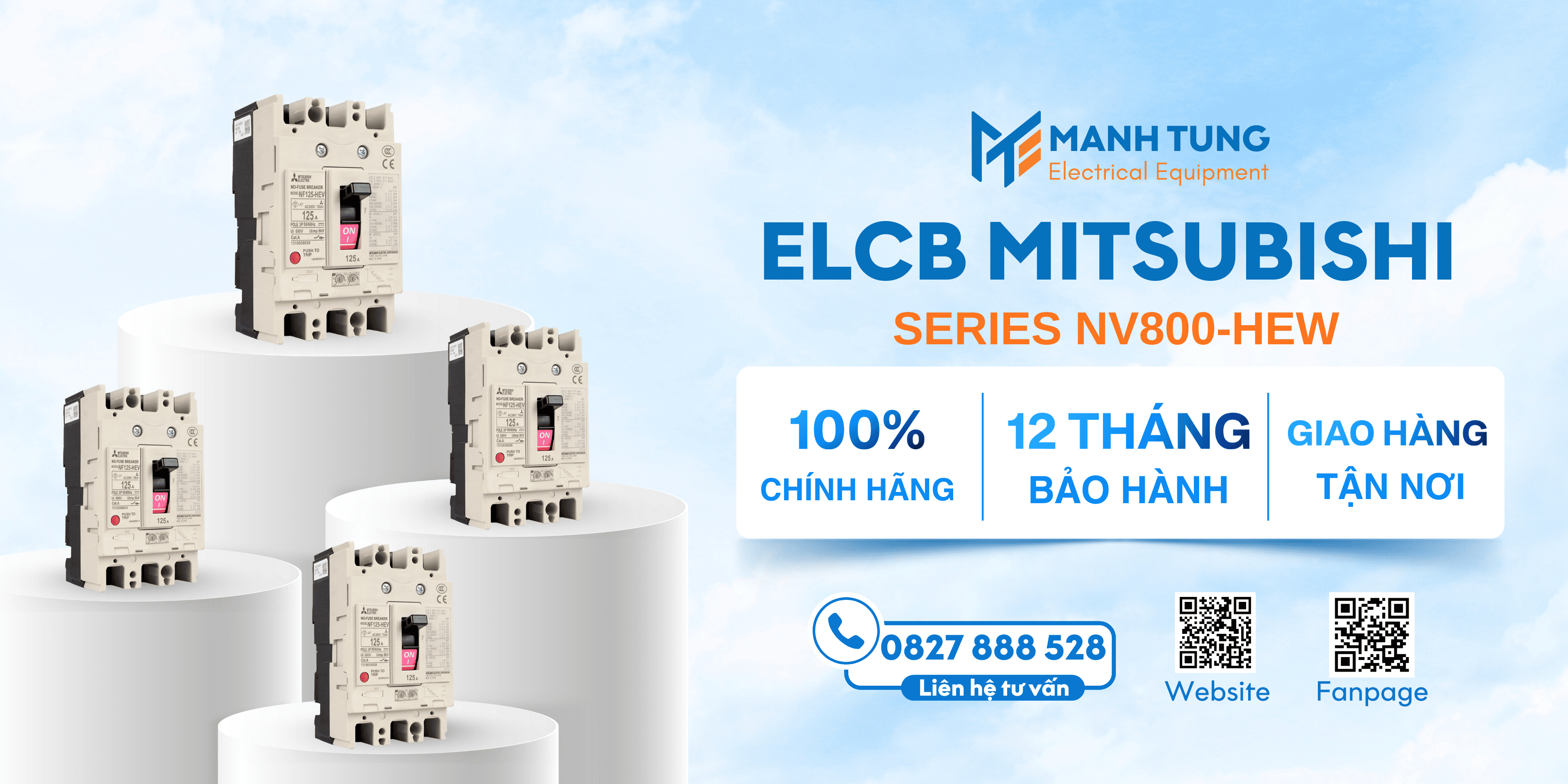 Mạnh Tùng nhà cung cấp ELCB Mitsubishi Series NV800-HEW uy tín chính hãng