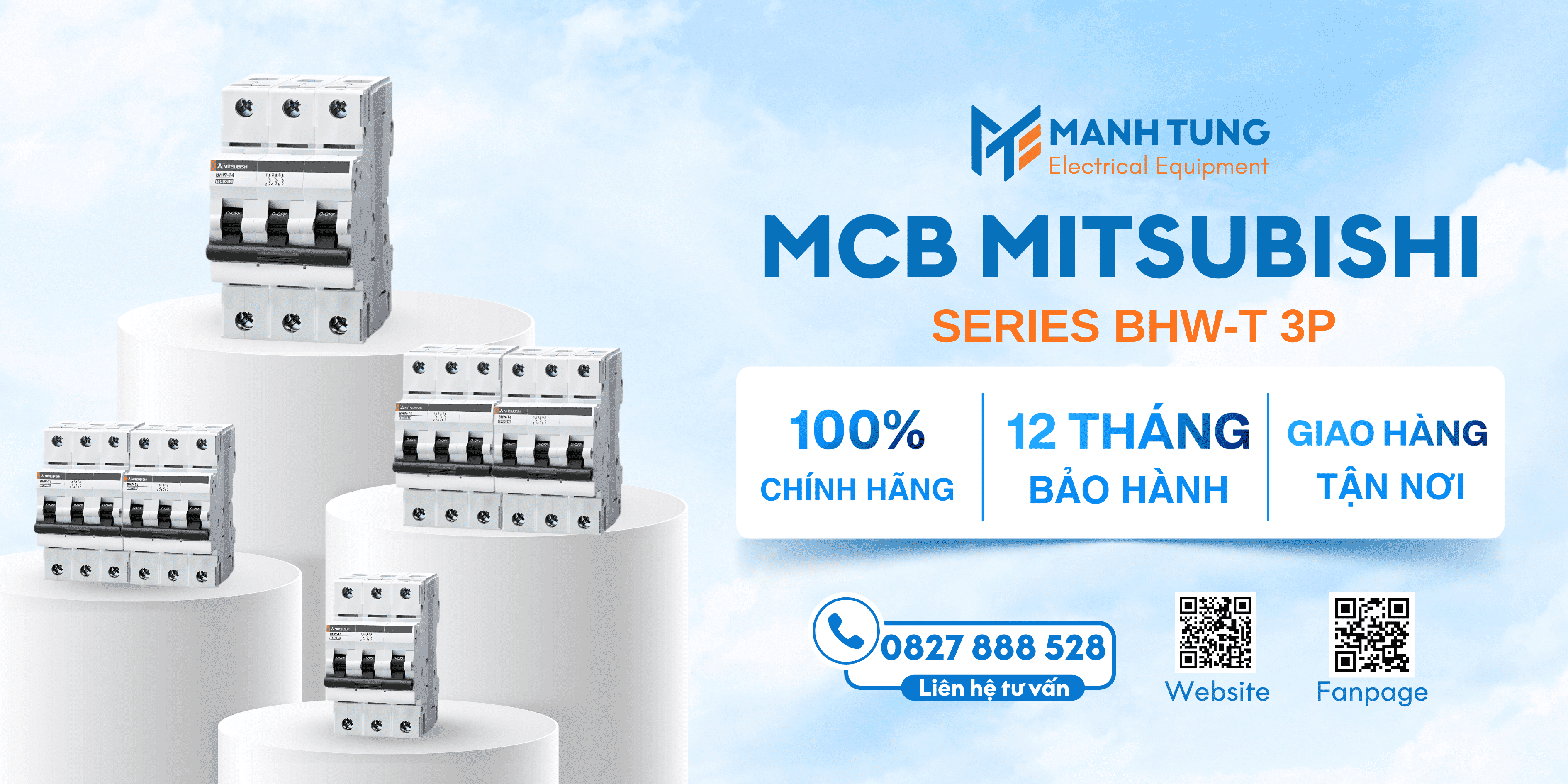 Mạnh Tùng nhà cung cấp MCB Mitsubishi Series BHW-T 3P uy tín chính hãng