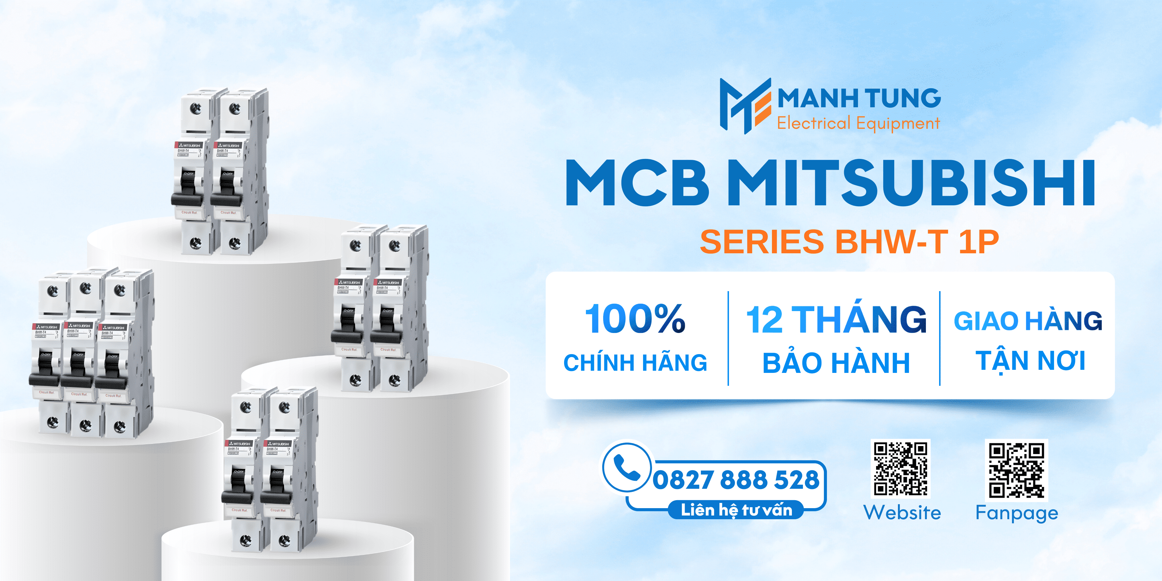 Mạnh Tùng nhà cung cấp MCB Mitsubishi Series BHW-T 1P uy tín chính hãng