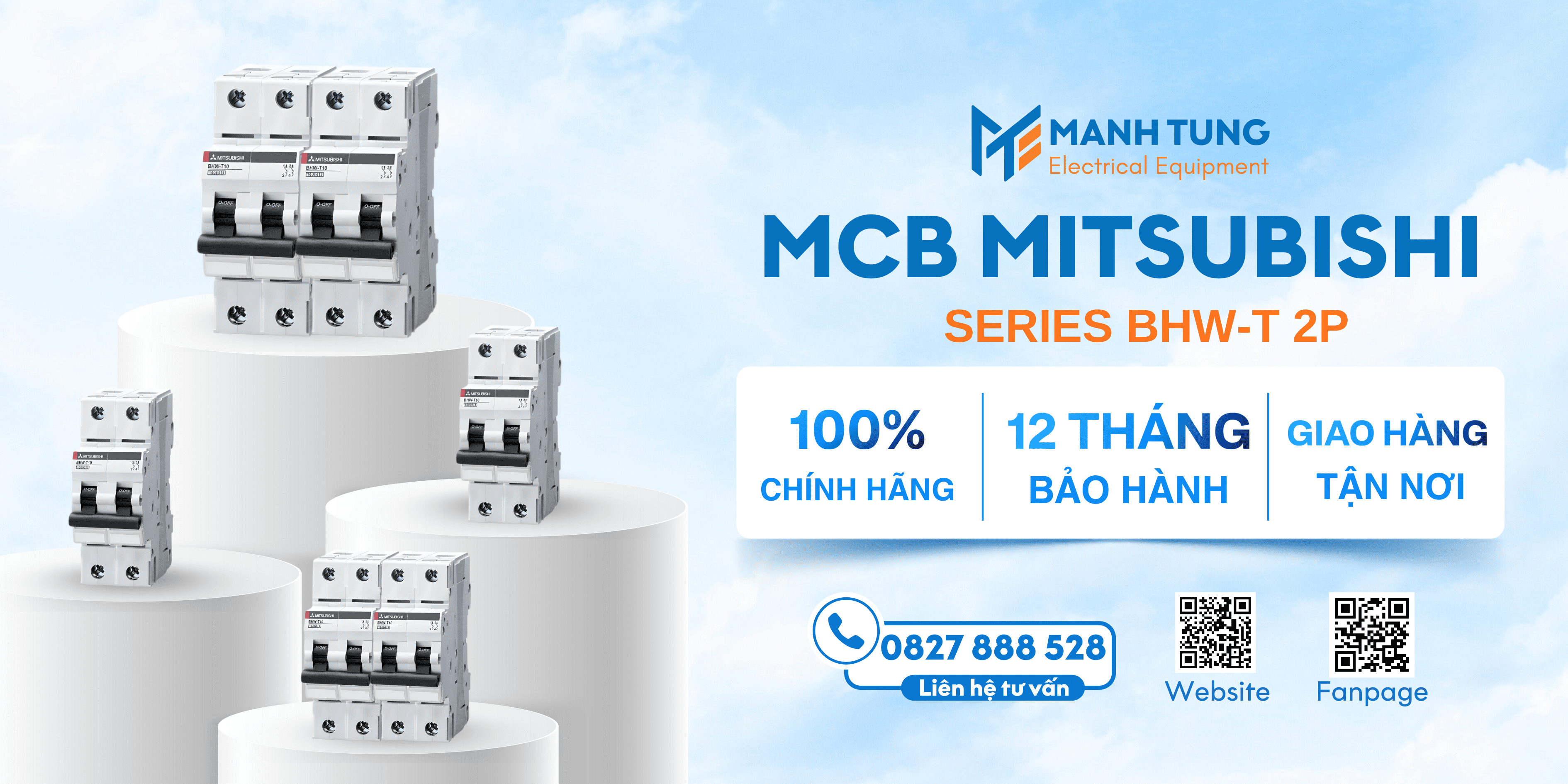 Mạnh Tùng nhà cung cấp MCB Mitsubishi Series BHW-T 2P uy tín chính hãng