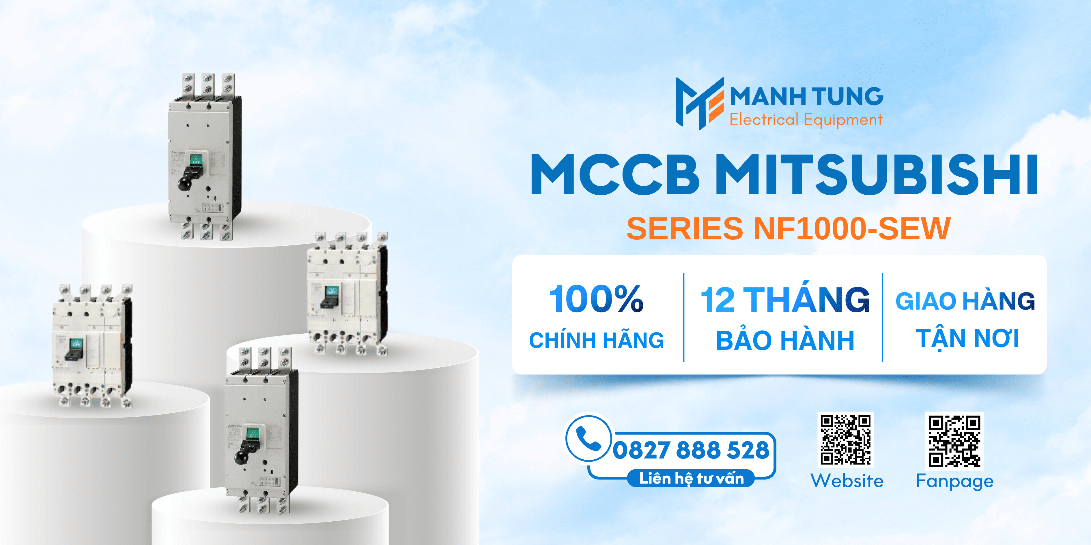 Mạnh Tùng nhà cung cấp MCCB Mitsubishi Series NF1000-SEW uy tín chính hãng