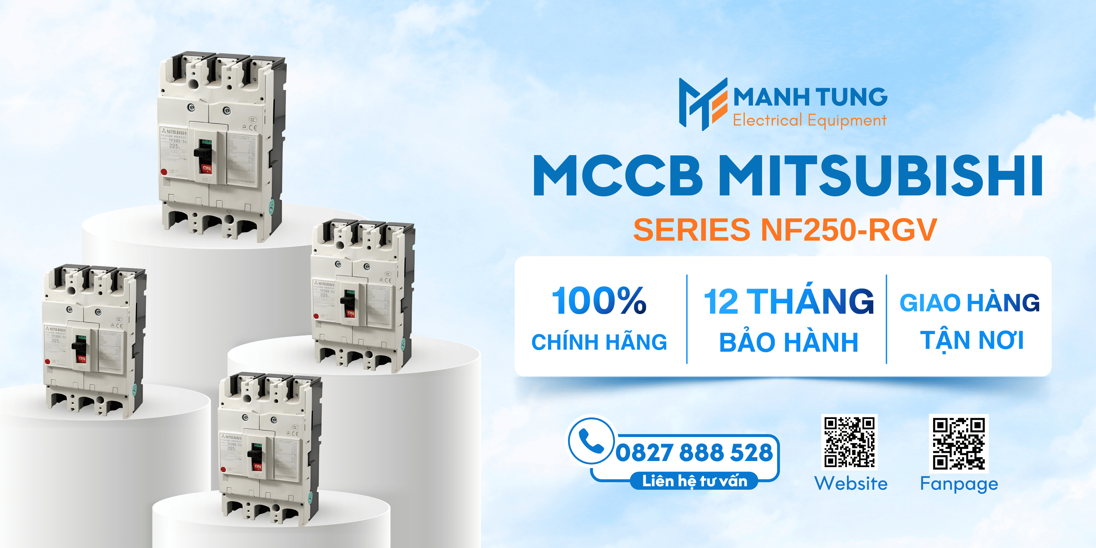 Mạnh Tùng nhà cung cấp MCCB Mitsubishi Series NF250 uy tín chính hãng