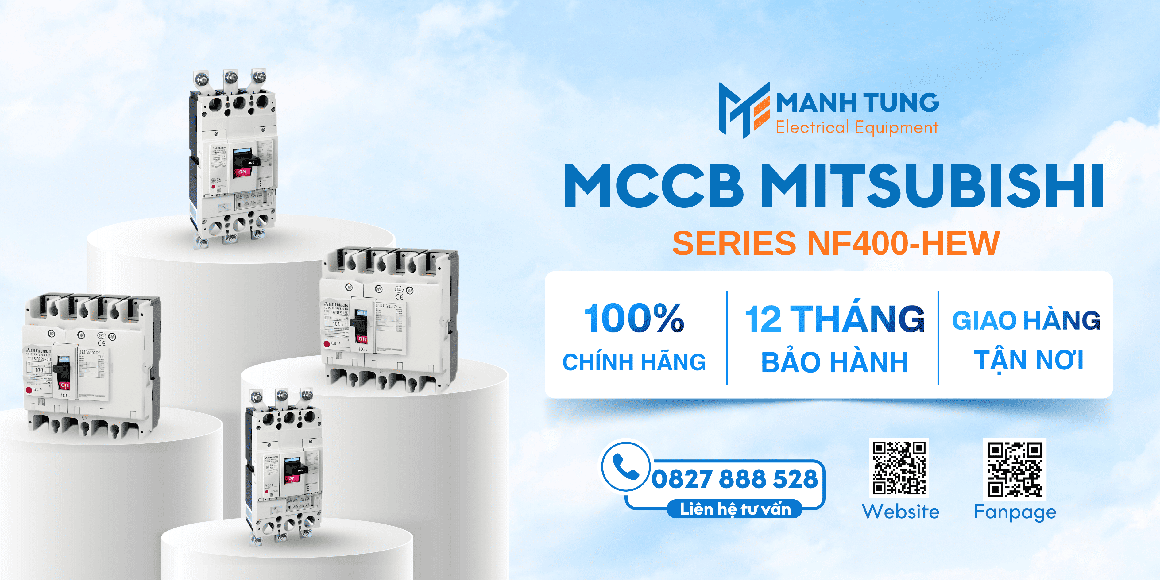 Mạnh Tùng nhà cung cấp MCCB Mitsubishi Series NF400-HEW uy tín chính hãng