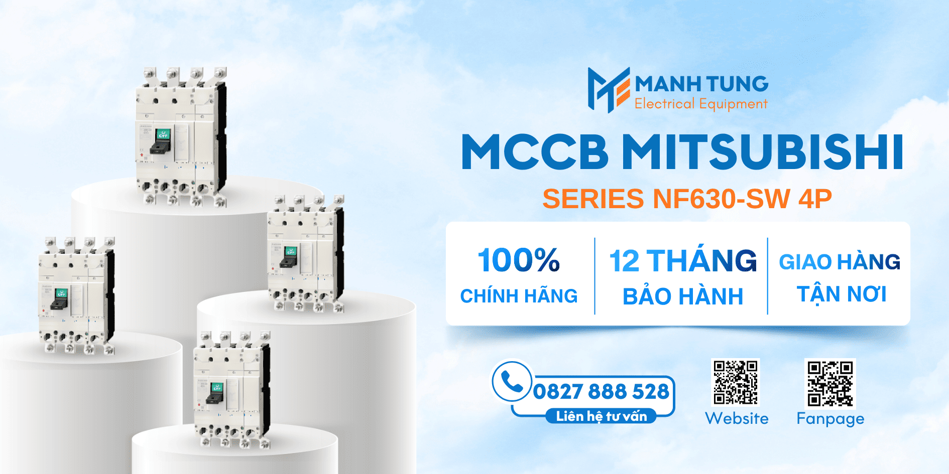 Mạnh Tùng nhà cung cấp MCCB Mitsubishi Series NF630-SW 4P uy tín chính hãng 