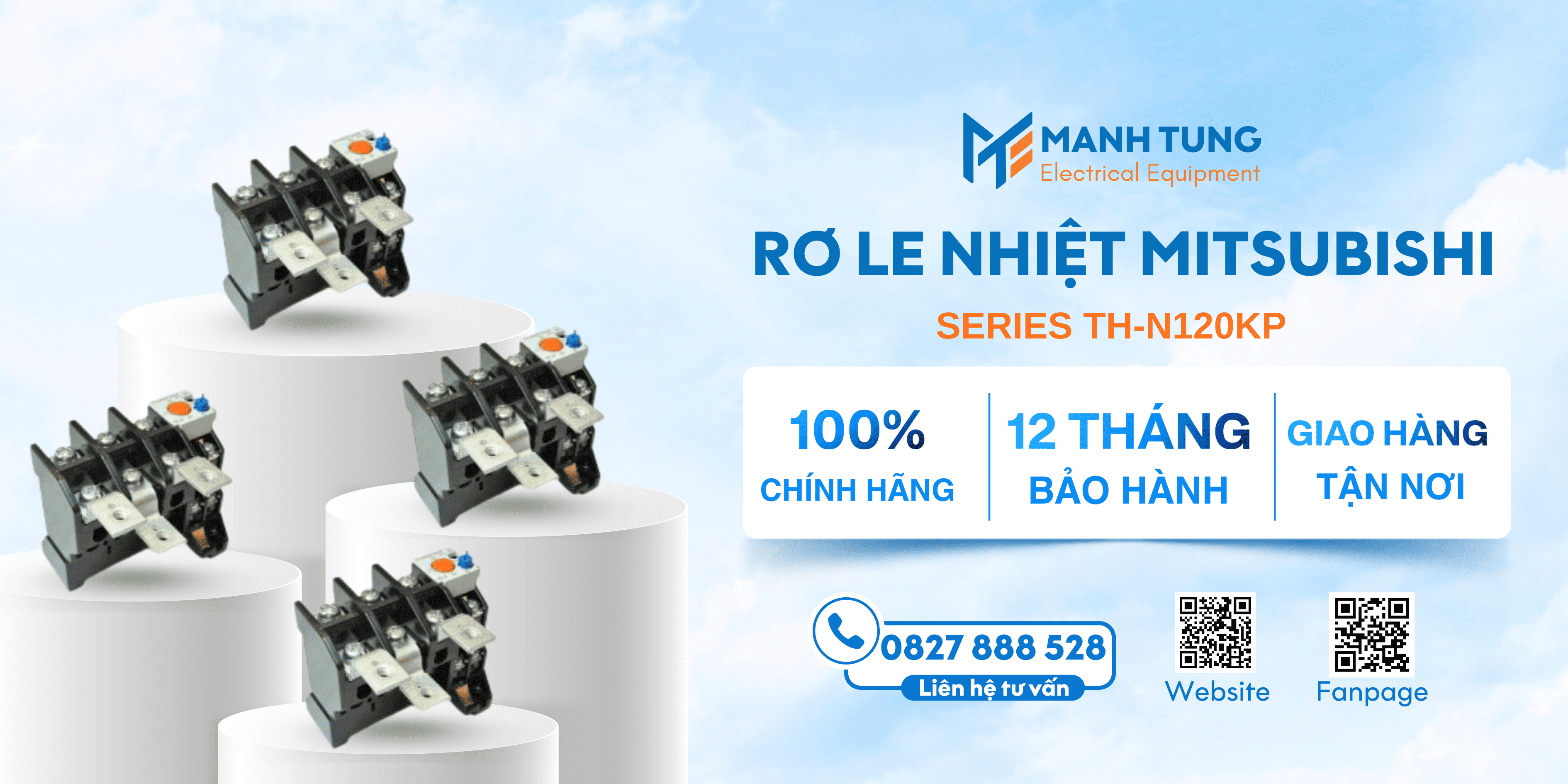 Mạnh Tùng nhà cung cấp Rơ le nhiệt Mitsubishi Series TH-N120KP uy tín chính hãng