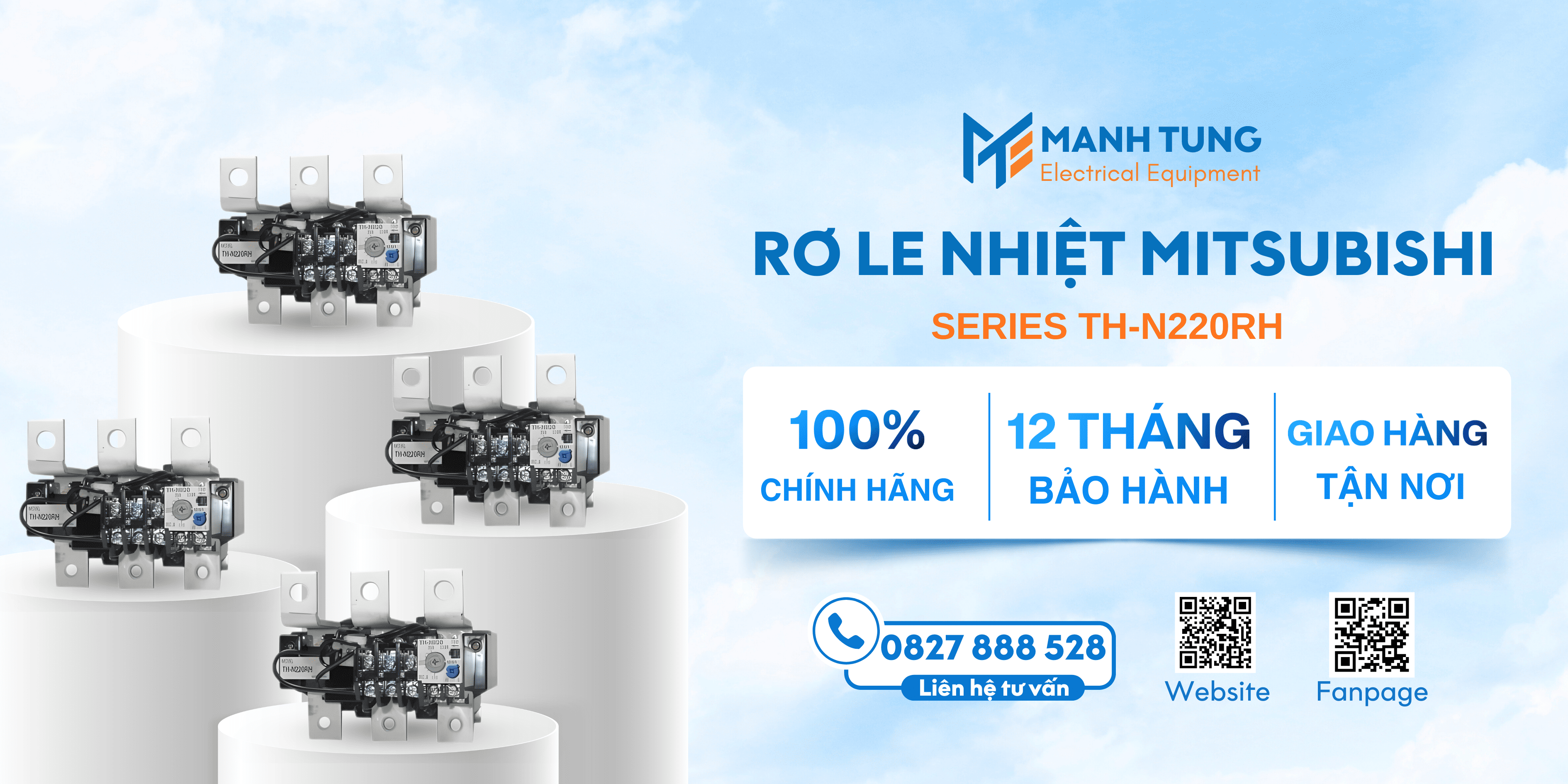 Mạnh Tùng nhà cung cấp Rơ le nhiệt Mitsubishi Series TH-N220RH uy tín chính hãng