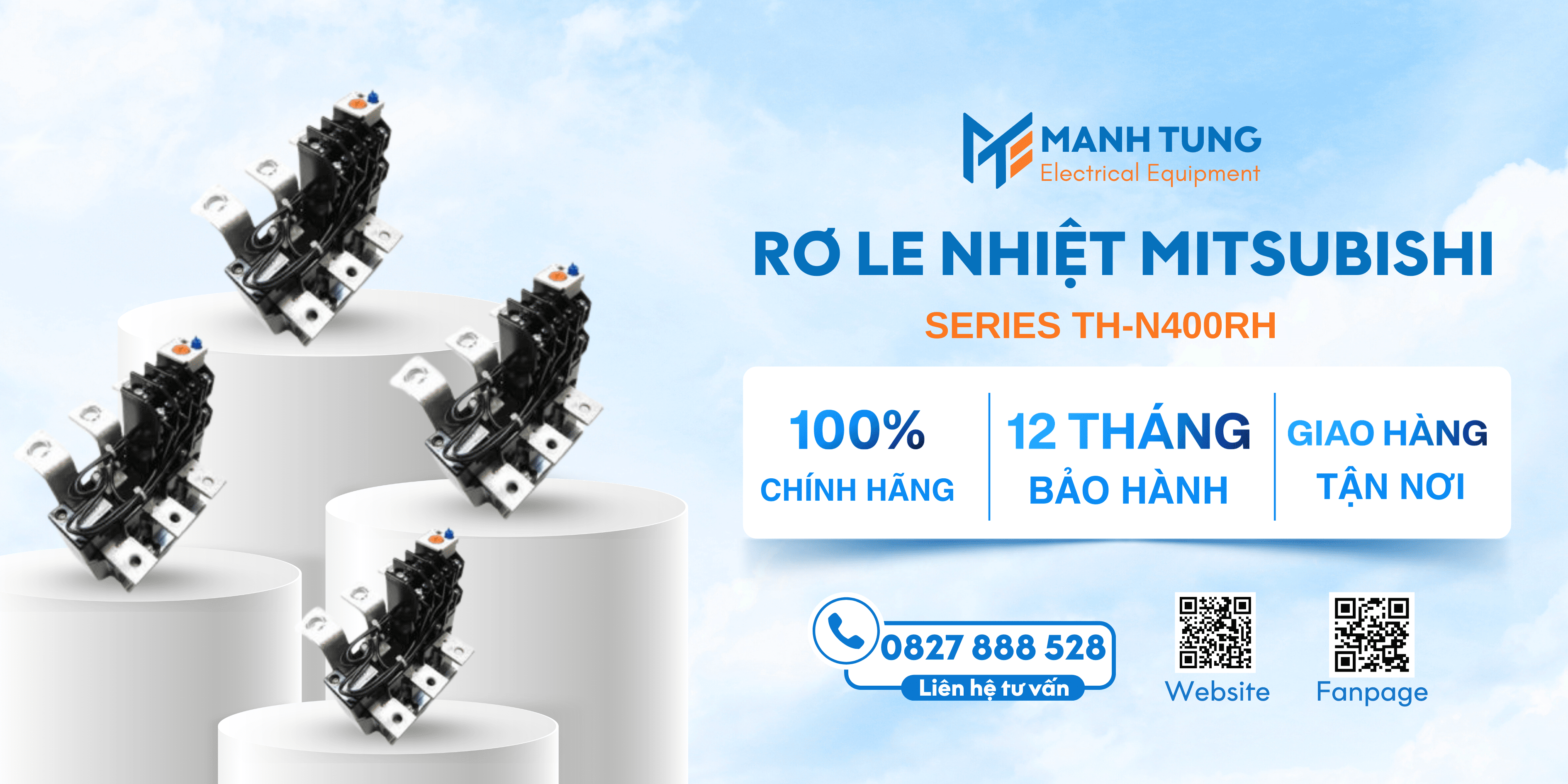 Mạnh Tùng nhà cung cấp Rơ le nhiệt Series TH-N400RH uy tín chính hãng