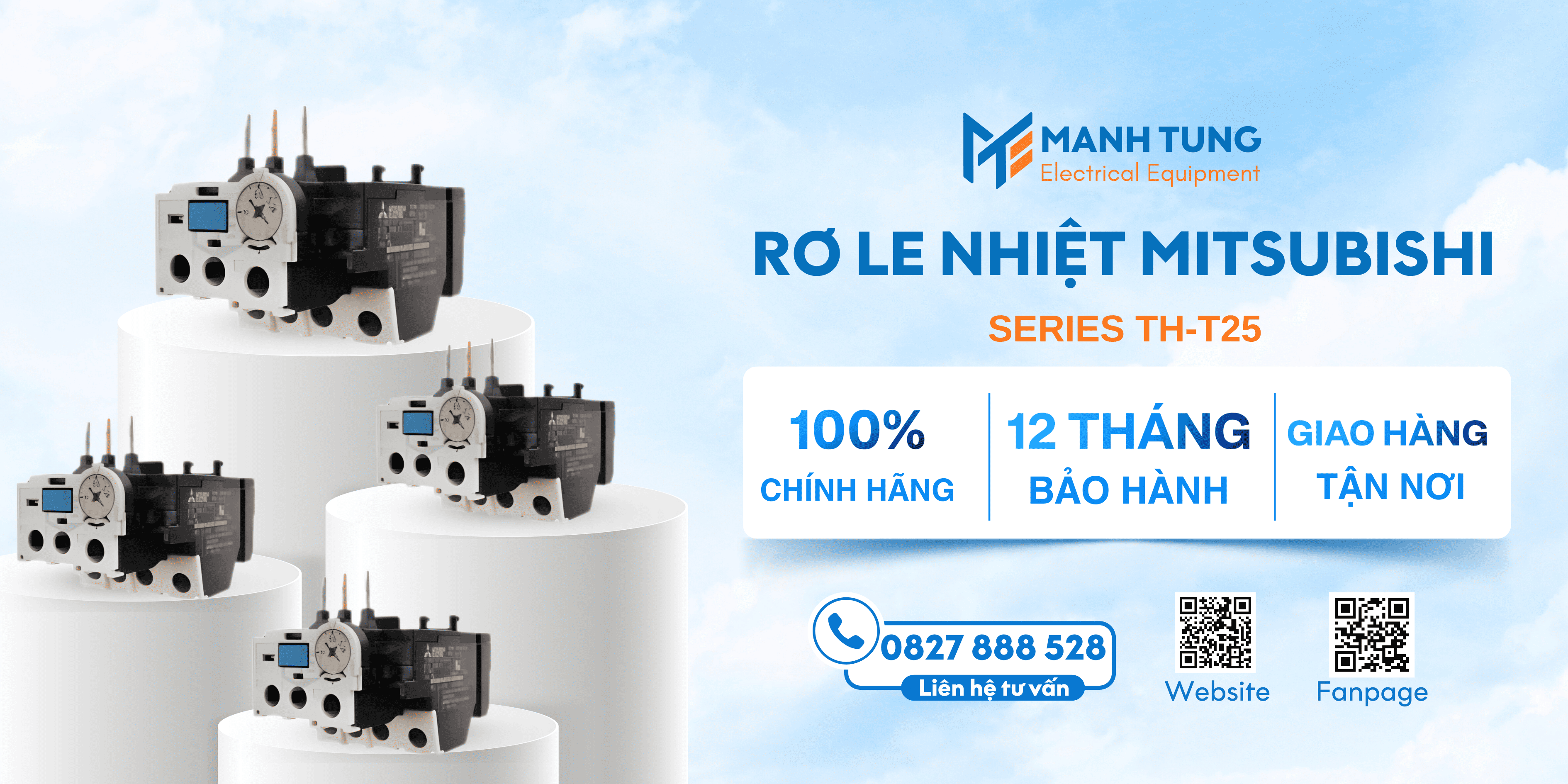 Mạnh Tùng nhà cung cấp Rơ le nhiệt Series TH-T25 uy tín chính hãng