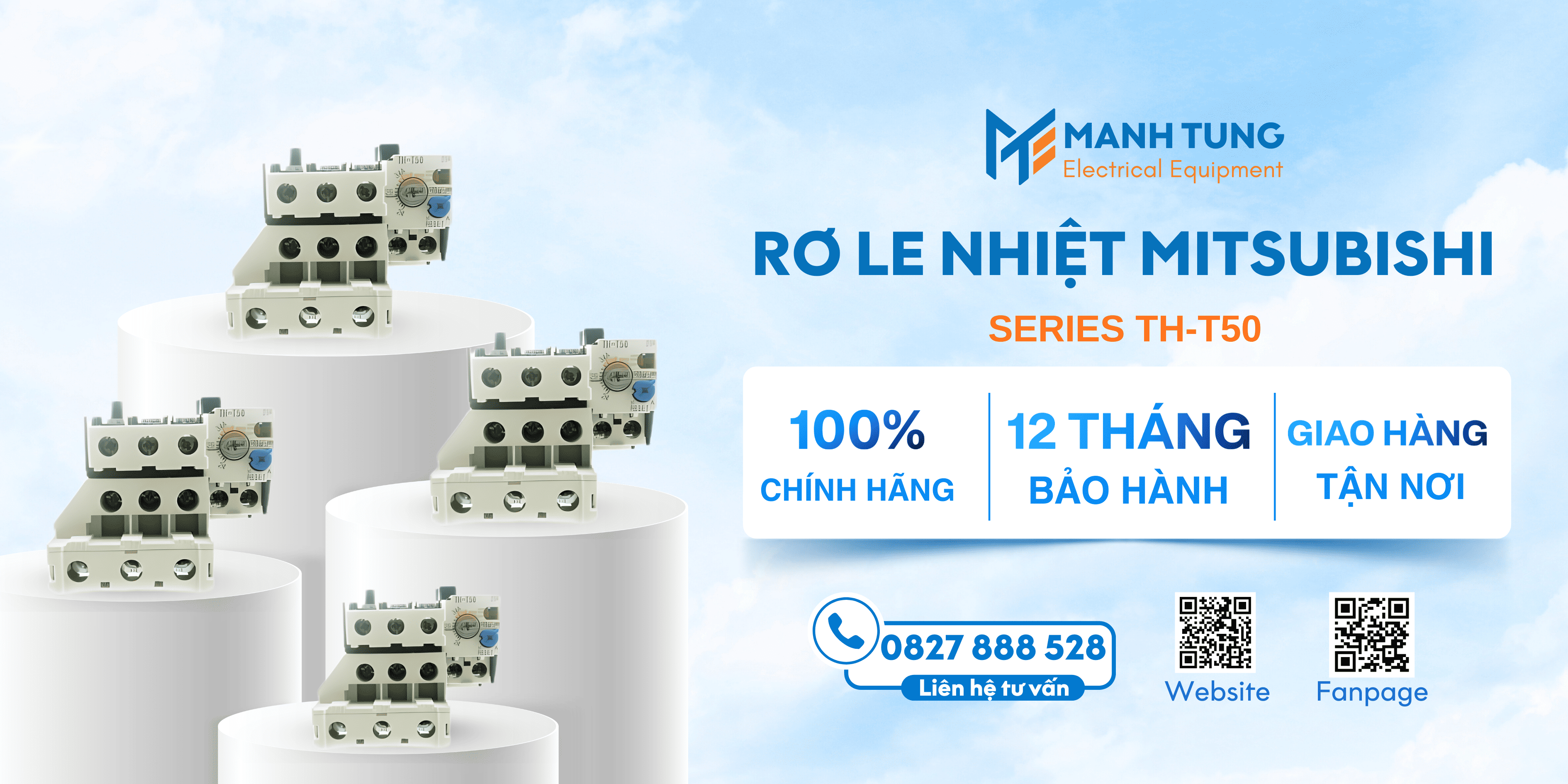 Mạnh Tùng nhà cung cấp Rơ le nhiệt Series TH-T50 uy tín chính hãng