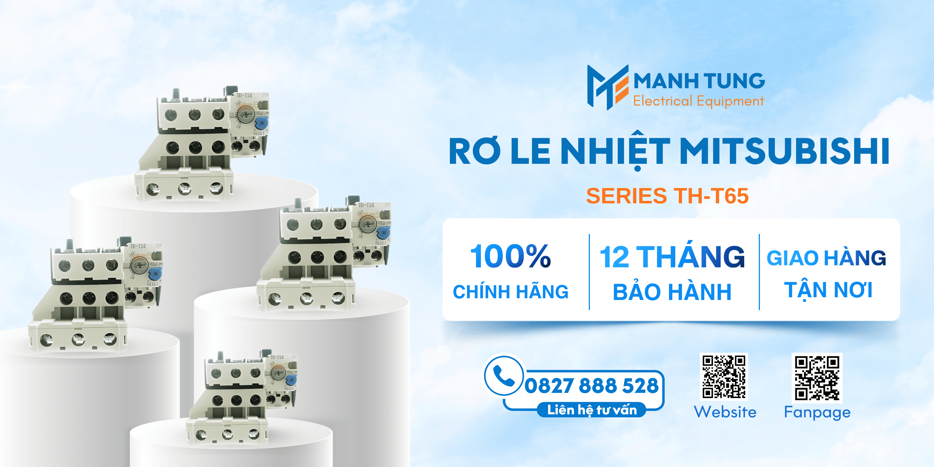 Mạnh Tùng nhà cung cấp Rơ le nhiệt Series TH-T65 uy tín chính hãng