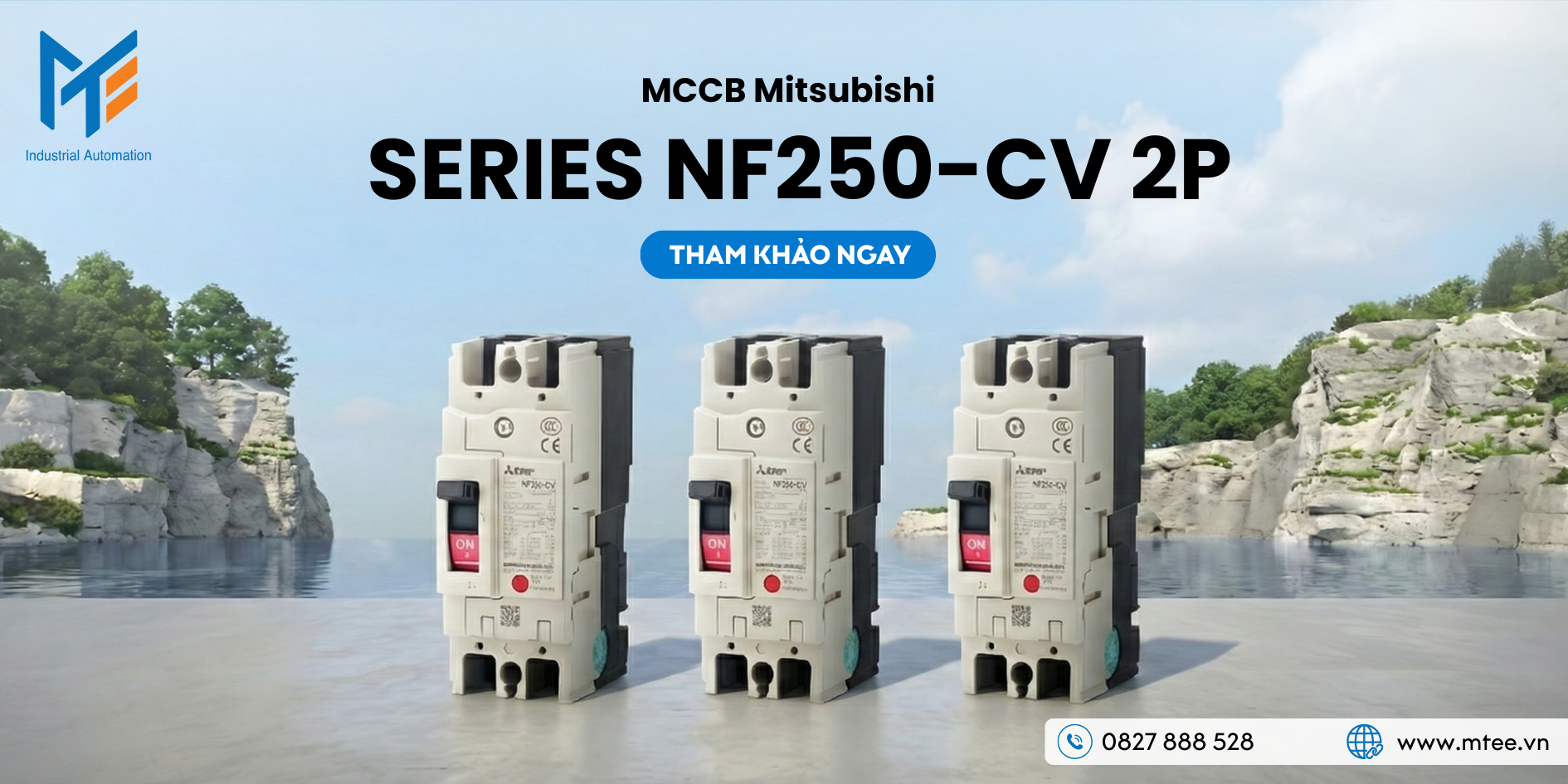 MCCB Mitsubishi Series NF250-CV 2P