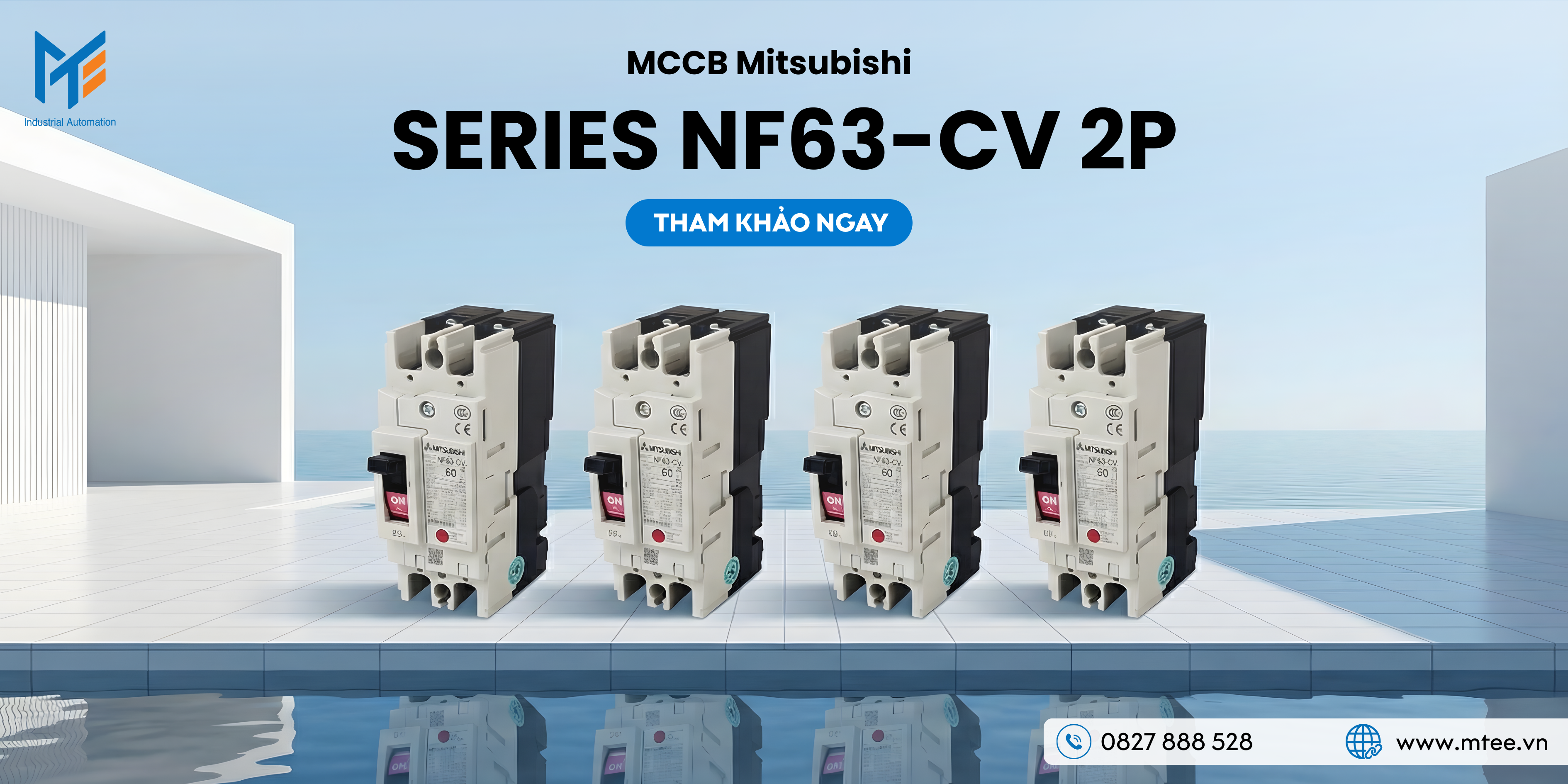 MCCB Mitsubishi Series NF63-CV 2P