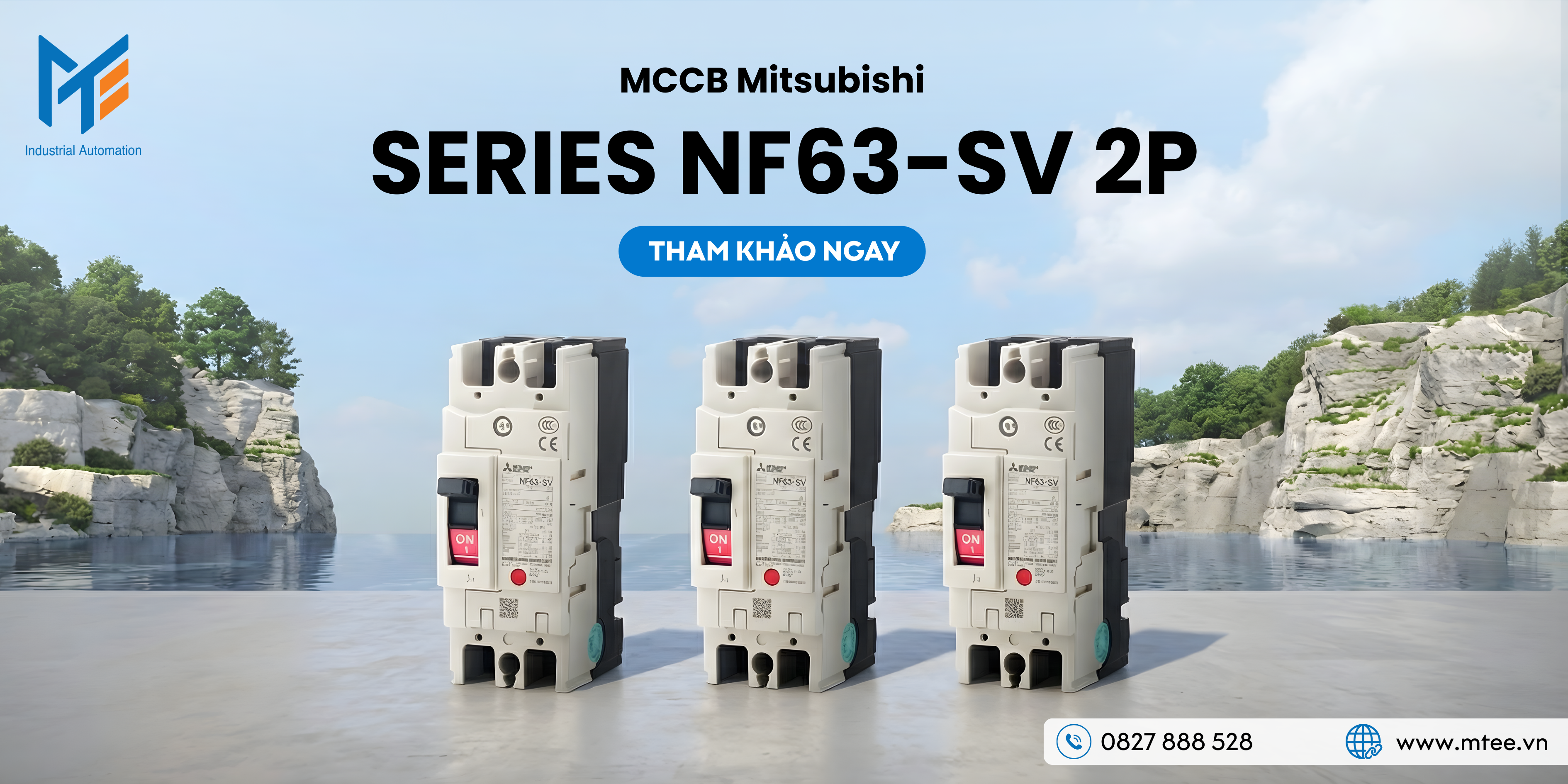 MCCB Mitsubishi Series NF63-SV 2P