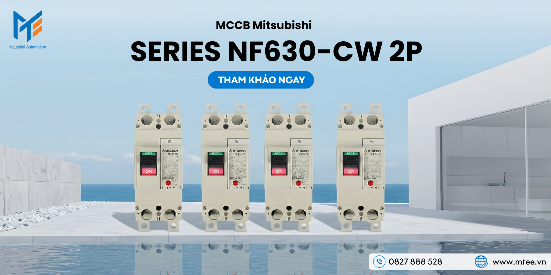 MCCB Mitsubishi Series NF630-CW 2P