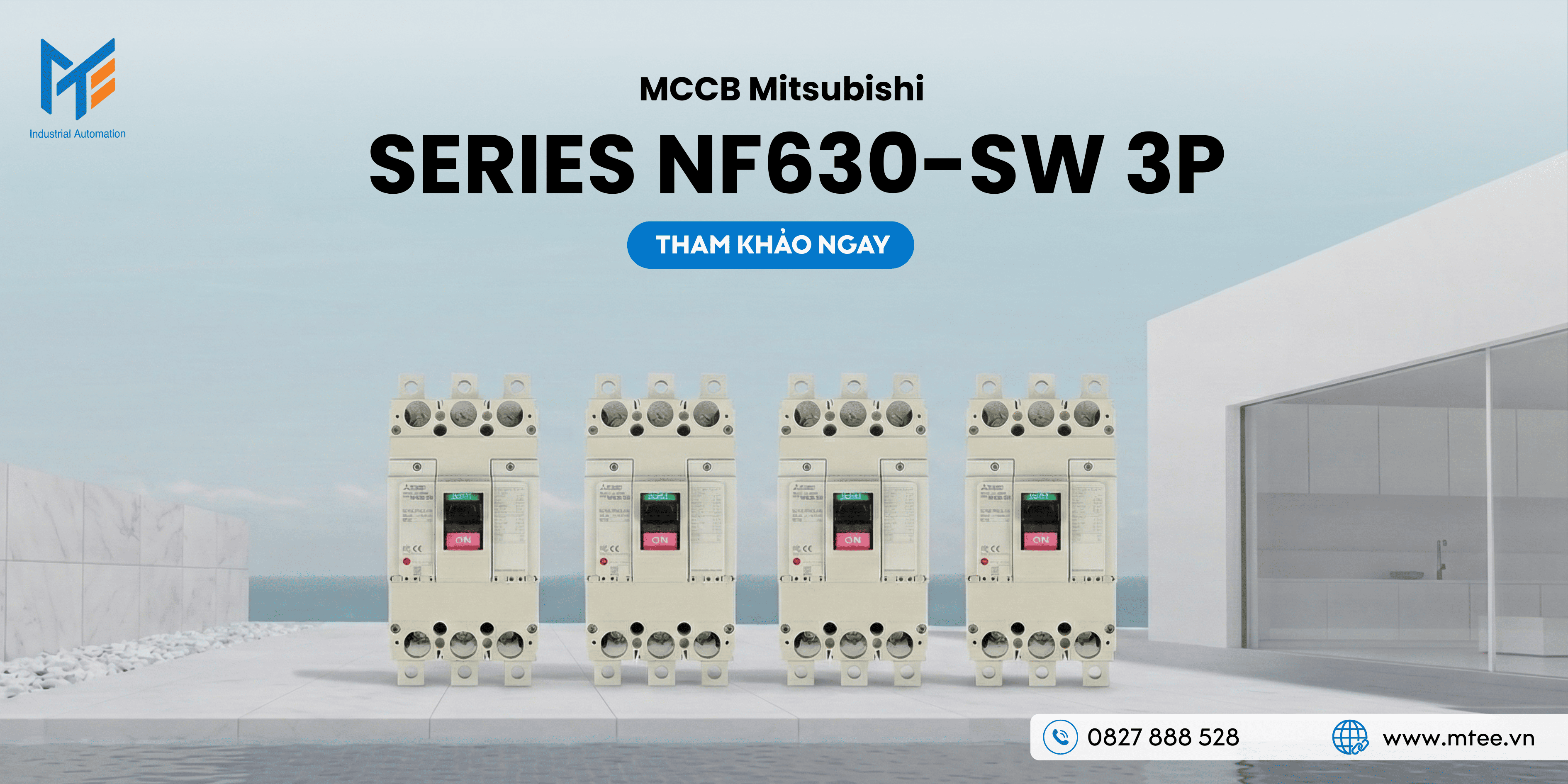 MCCB Mitsubishi Series NF630-SW 3P