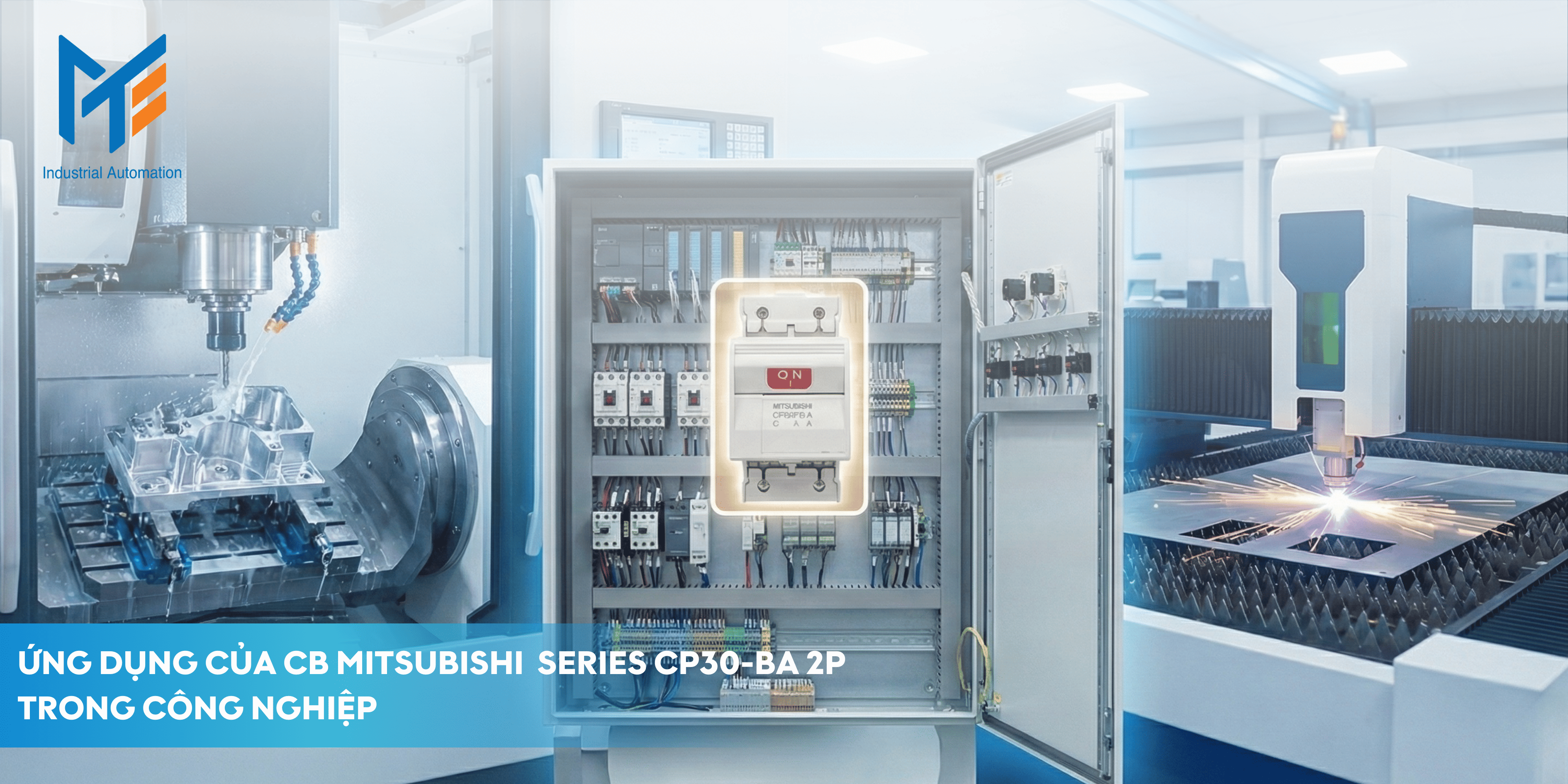 Ứng dụng của CB Mitsubishi CP30-BA 2P trong công nghiệp