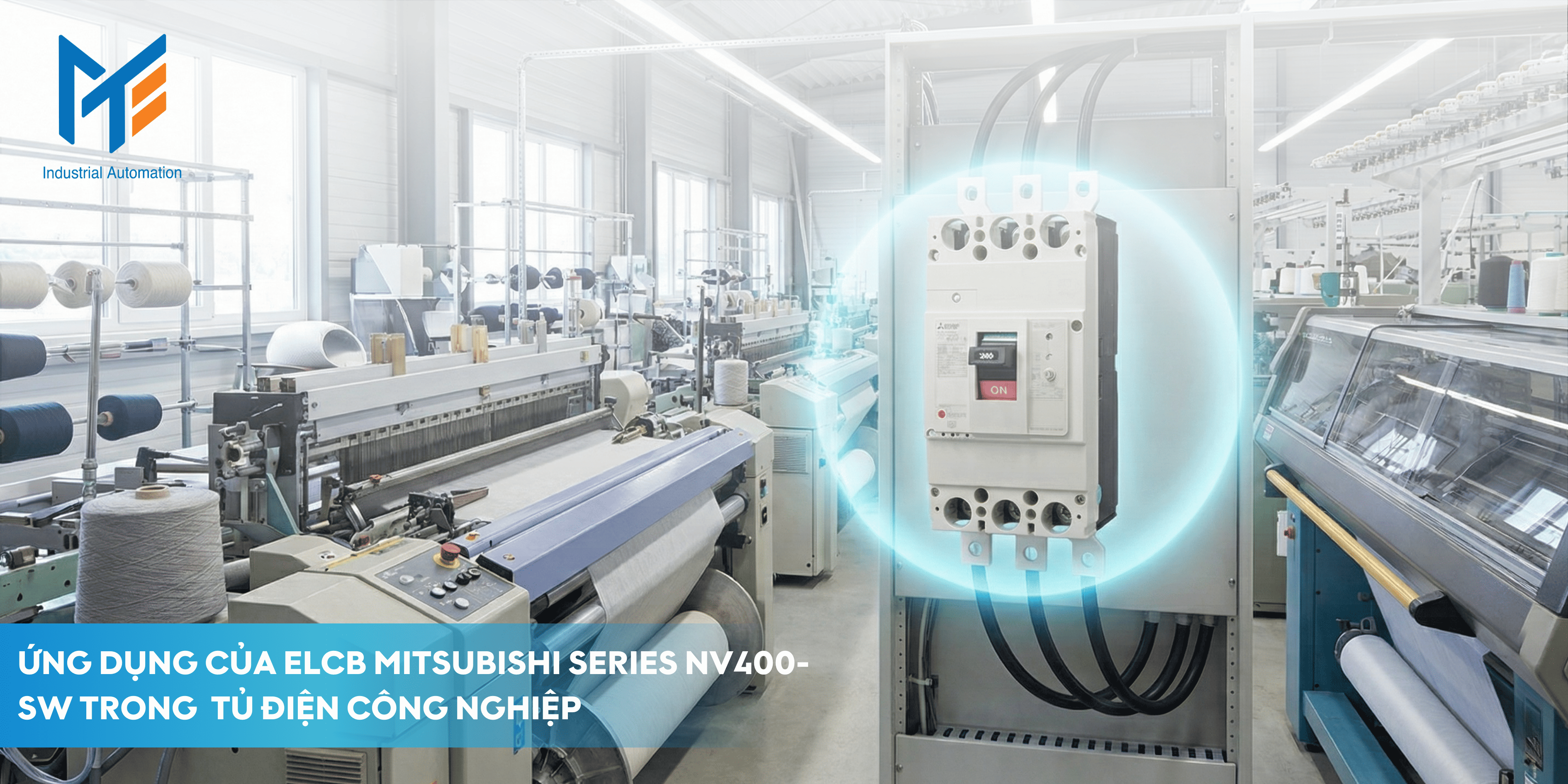 Ứng dụng của ELCB Mitsubishi NV400-SW trong công nghiệp 