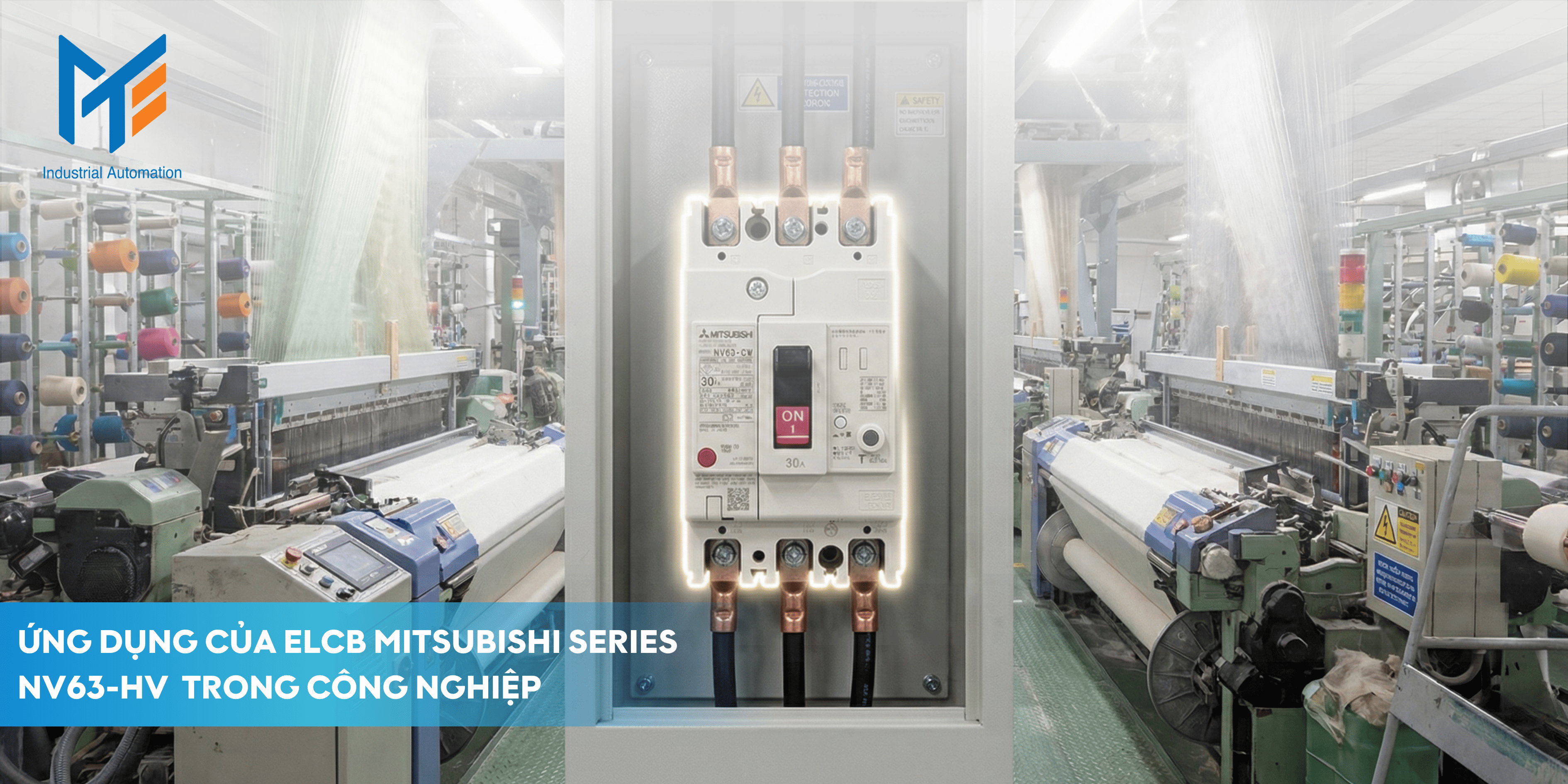 Ứng dụng của ELCB Mitsubishi NV63-HV trong công nghiệp 