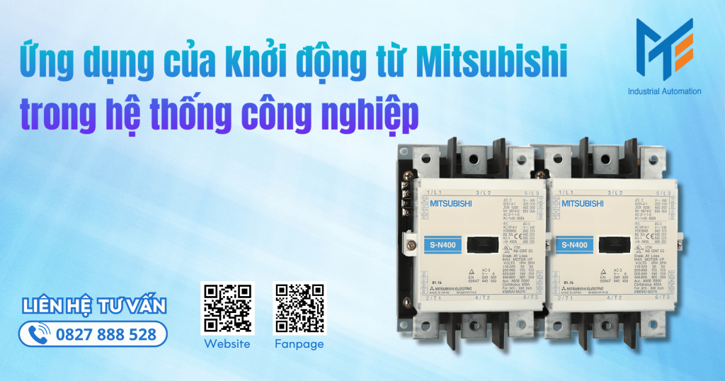 Ứng dụng của khởi động từ Mitsubishi trong hệ thống công nghiệp