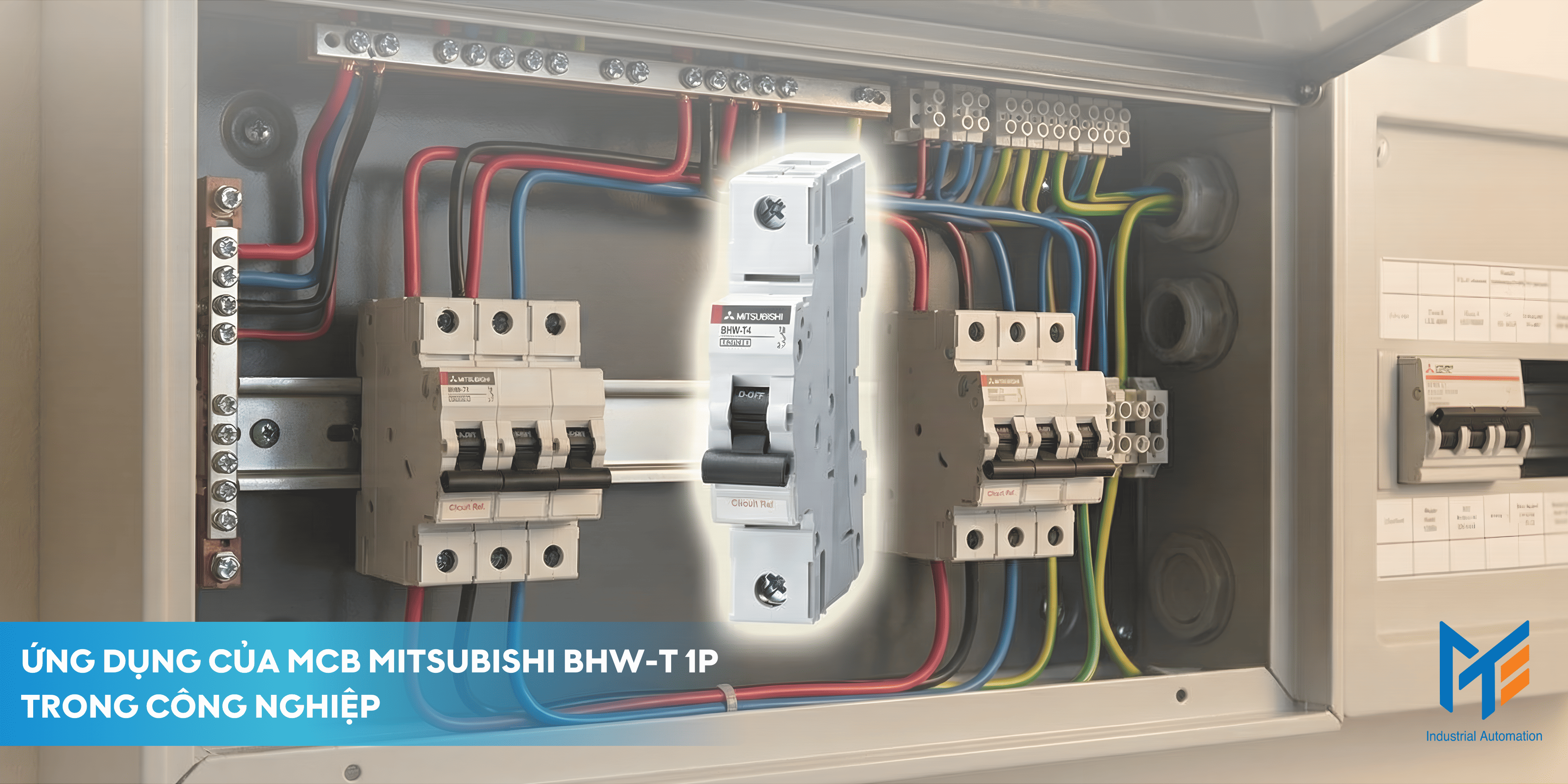Ứng dụng của MCB Mitsubishi Series BHW-T 1P trong công nghiệp