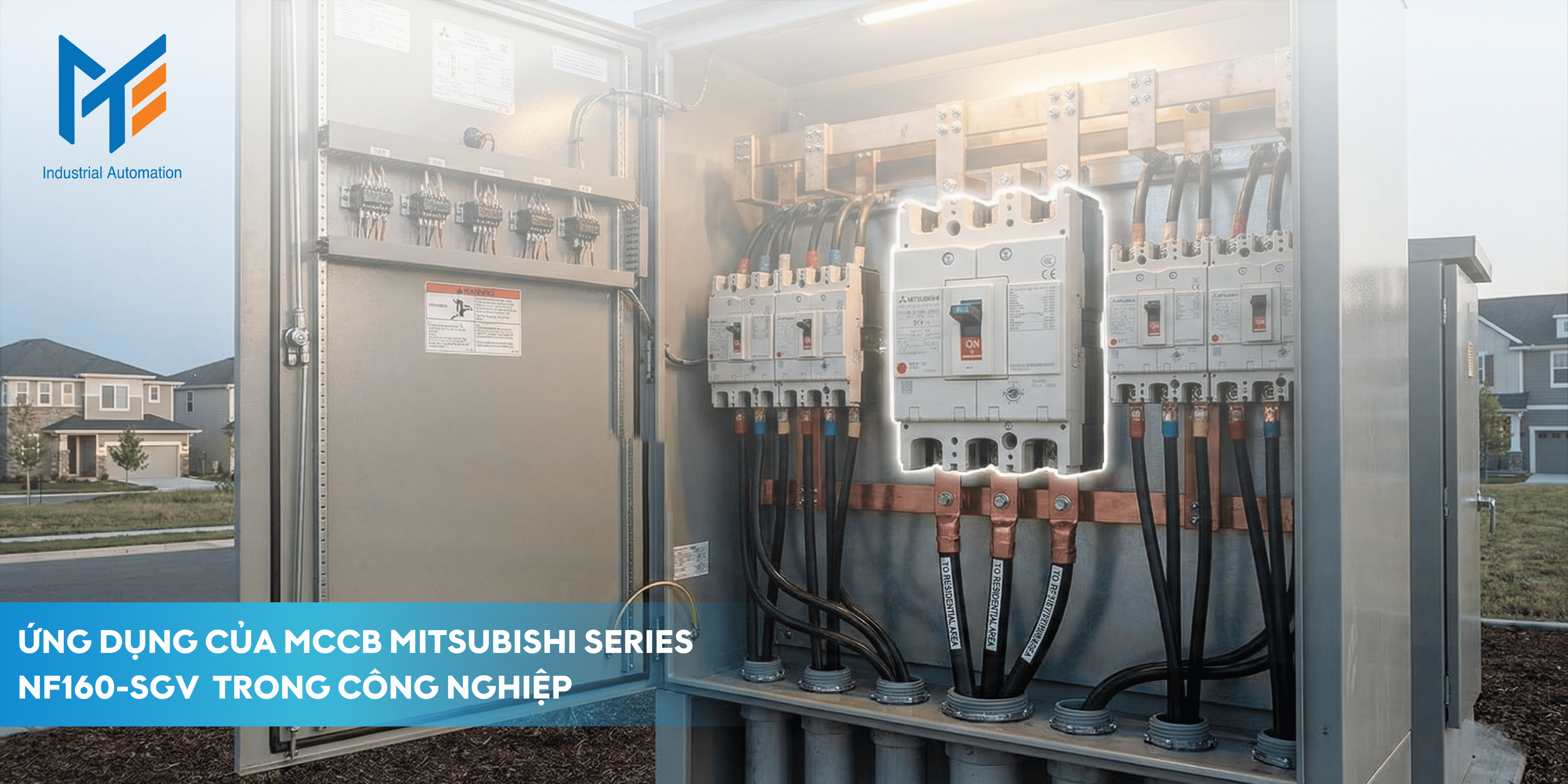 Ứng dụng của MCCB Mitsubishi Series NF160-SGV trong công nghiệp