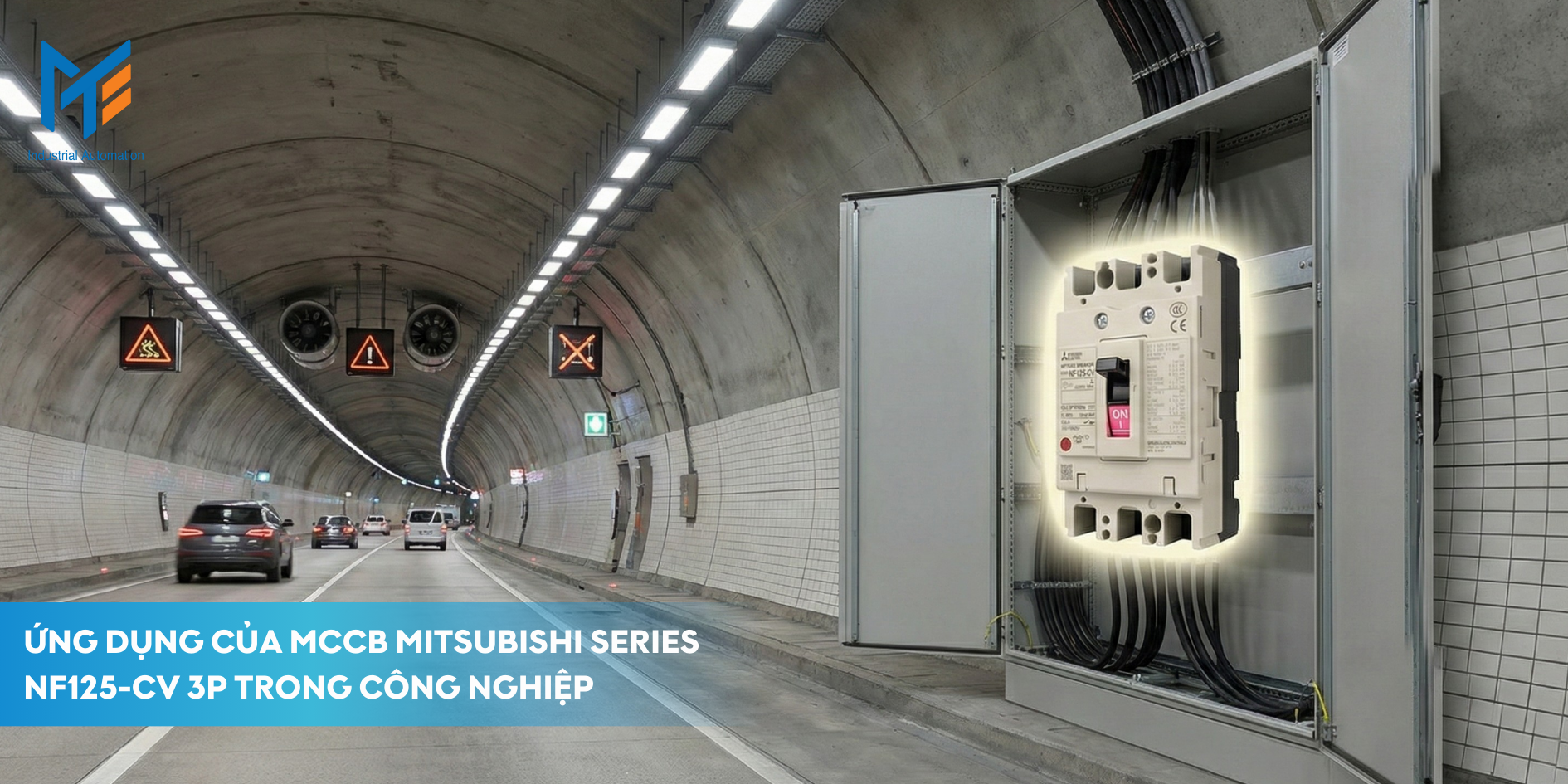 Ứng dụng của MCCB Mitsubishi Series NF125-CV 3P trong công nghiệp