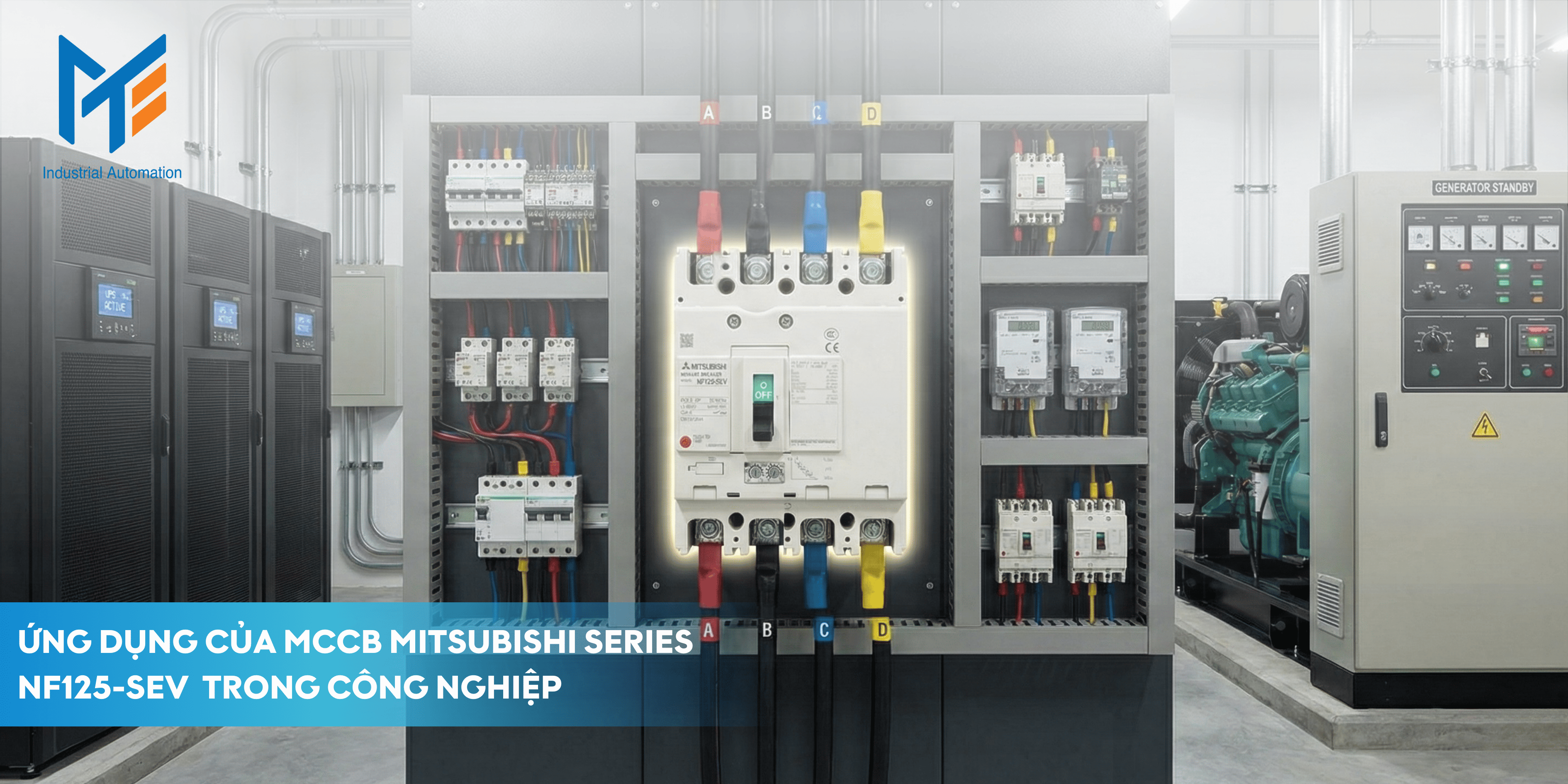 Ứng dụng của MCCB Mitsubishi Series NF125-SEV trong công nghiệp