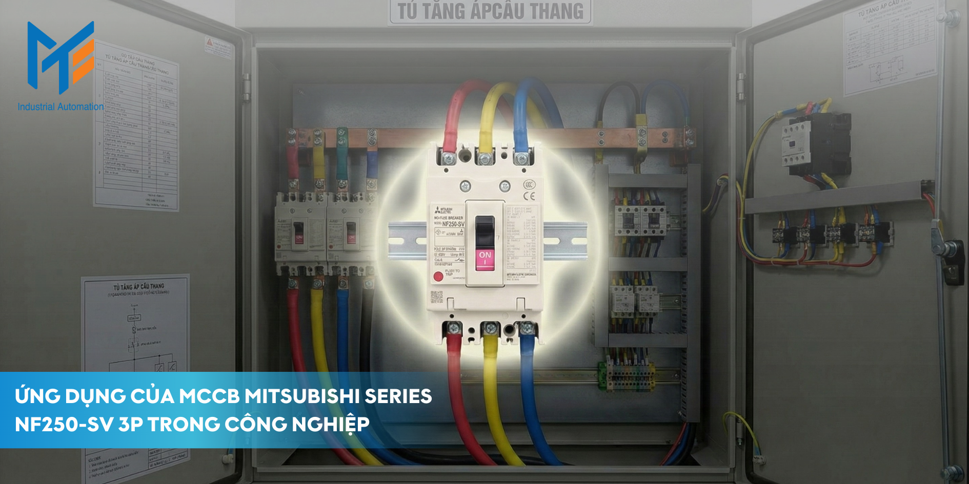 Ứng dụng của MCCB Mitsubishi Series NF250-SV 3P trong công nghiệp 