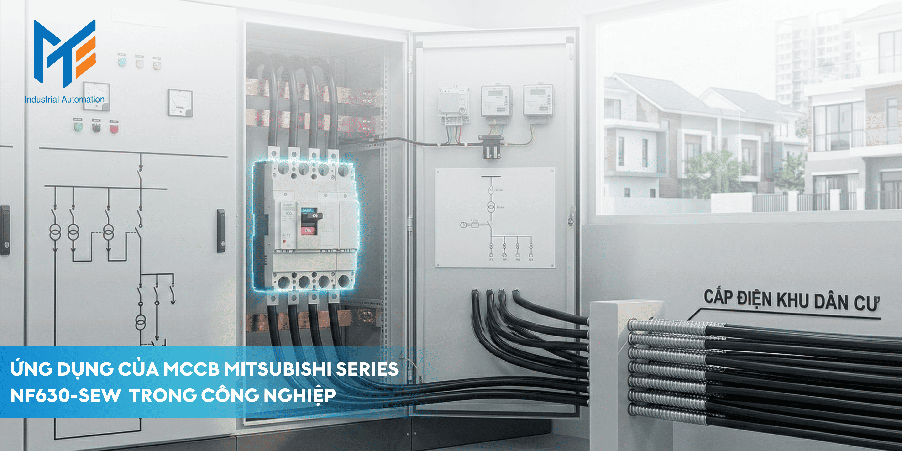 Ứng dụng của MCCB Mitsubishi Series NF630-SEW trong công nghiệp