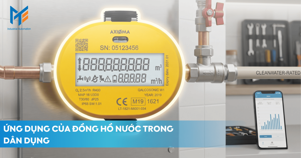 Ứng dụng đồng hồ nước trong dân dụng