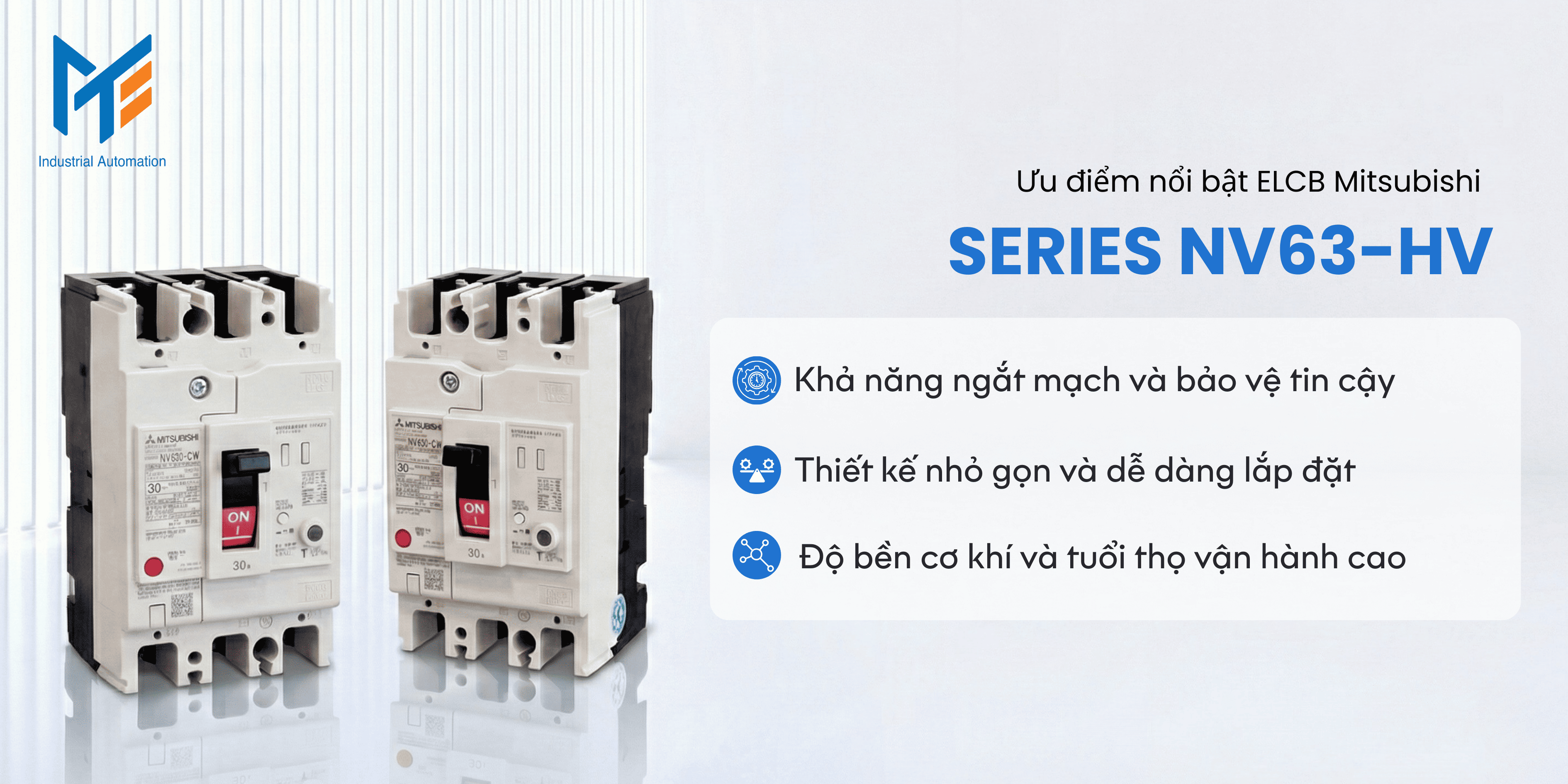 Ưu điểm nổi bật của ELCB Mitsubishi NV63-HV
