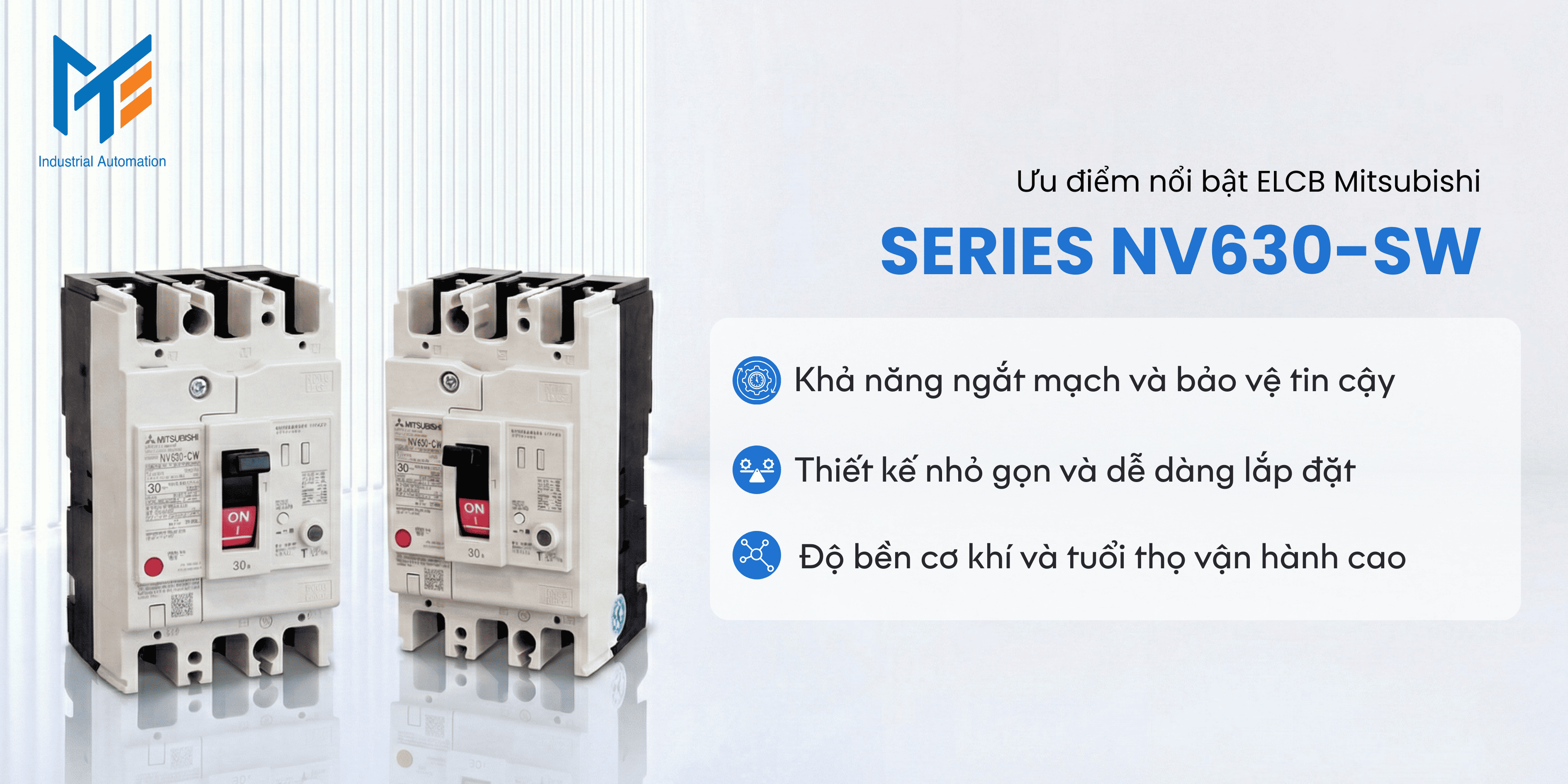 Ưu điểm nổi bật của ELCB Mitsubishi NV630-SW
