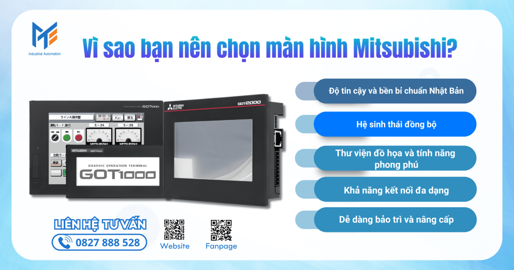 Vì sao bạn nên chọn màn hình Mitsubishi?