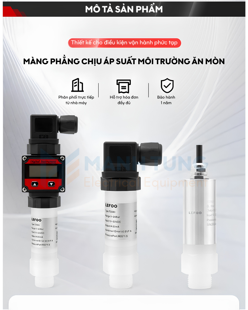 Cảm biến áp suất chống ăn mòn LFT2080