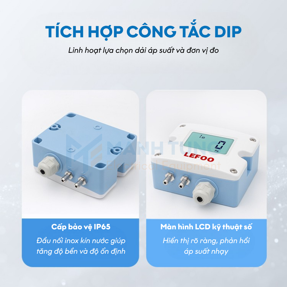 Đặc điểm Cảm biến chênh lệch áp suất LFM52