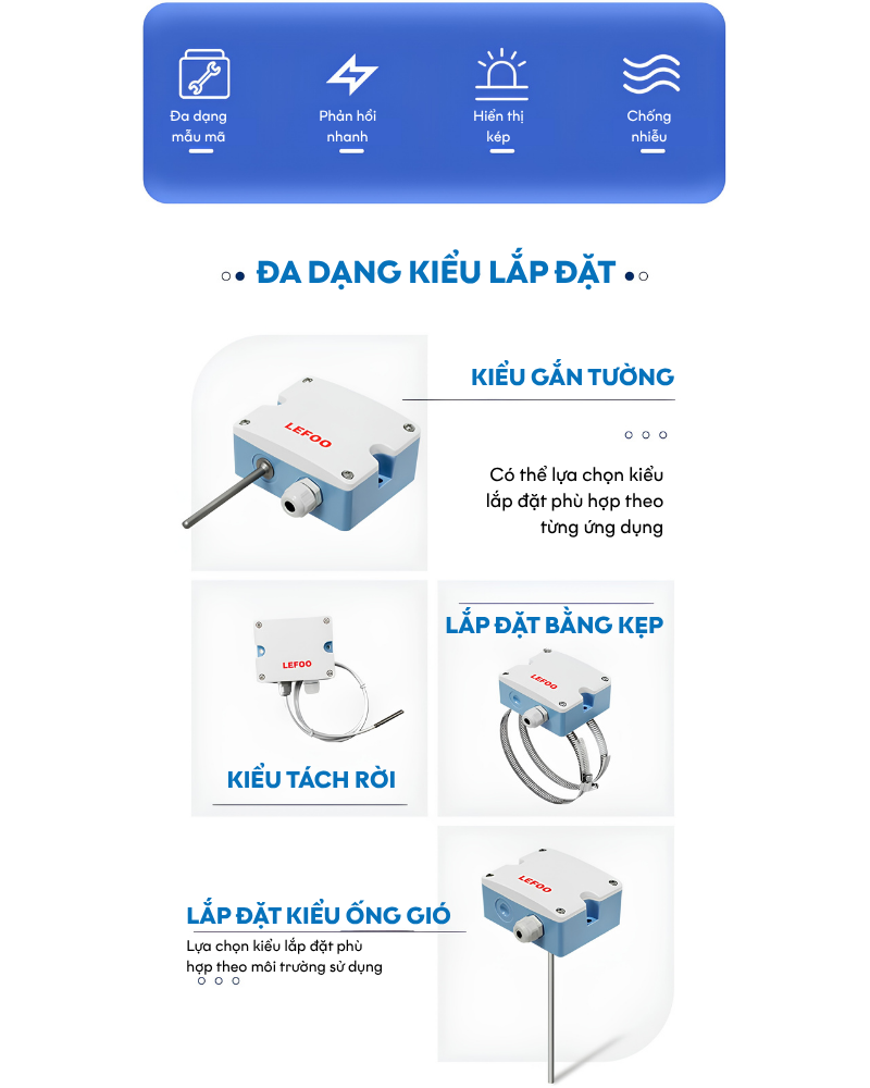 Đặc điểm Cảm biến nhiệt độ LFW10