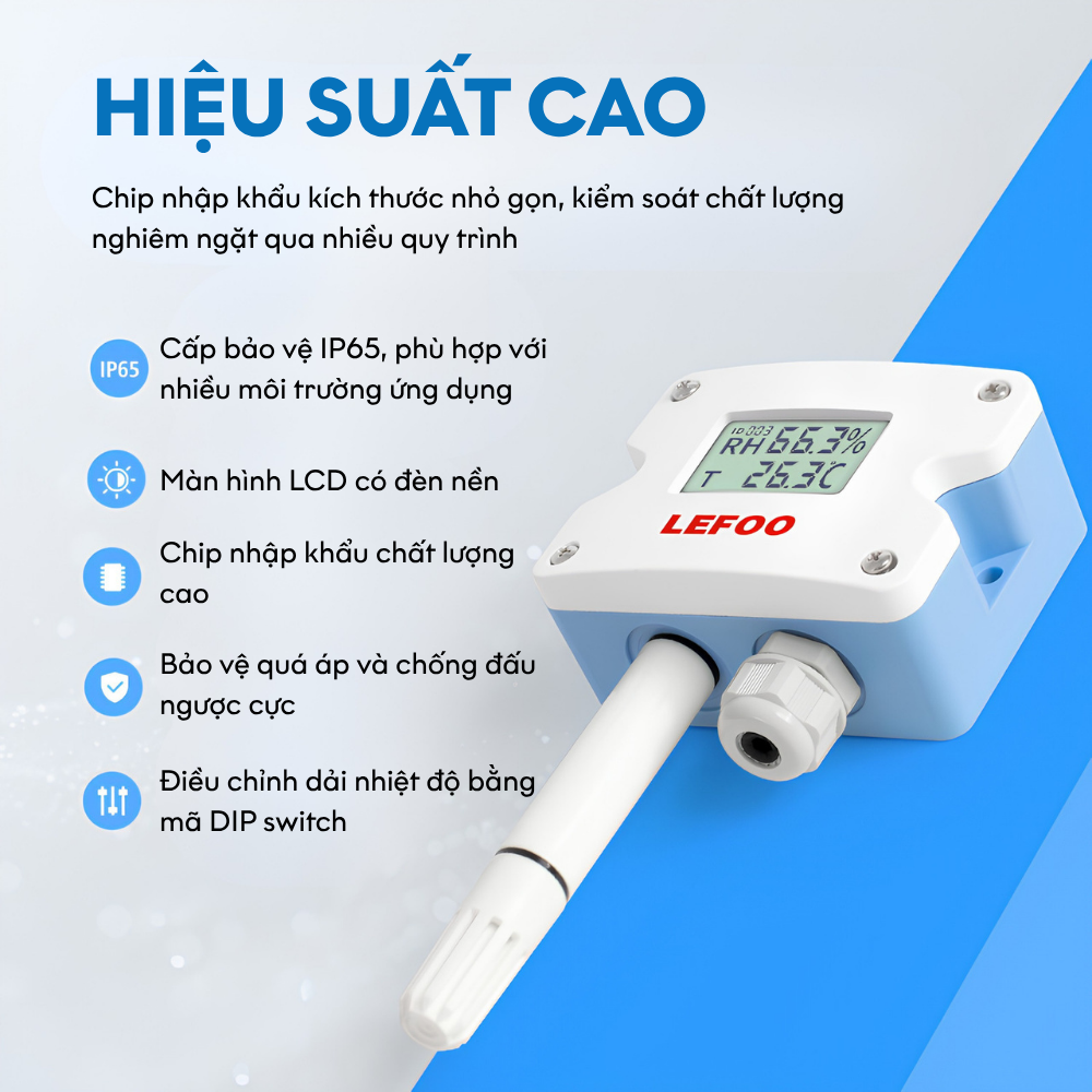 Đặc điểm Cảm biến nhiệt độ và độ ẩm LFH10A