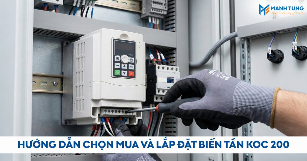 Hướng dẫn chọn mua và lắp đặt biến tần KOC 200