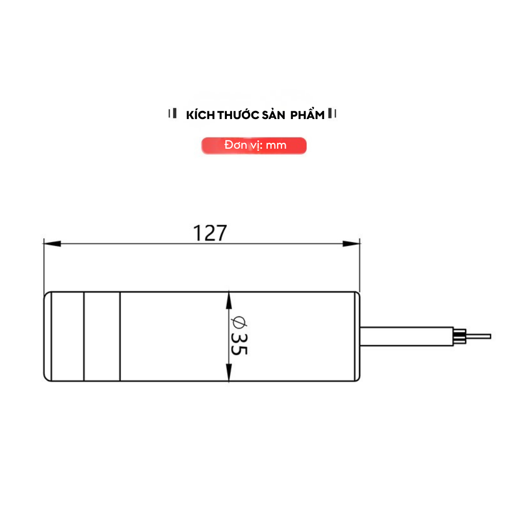 Kích thước sản phẩm Cảm biến áp suất nước chống ăn mòn LFT3080