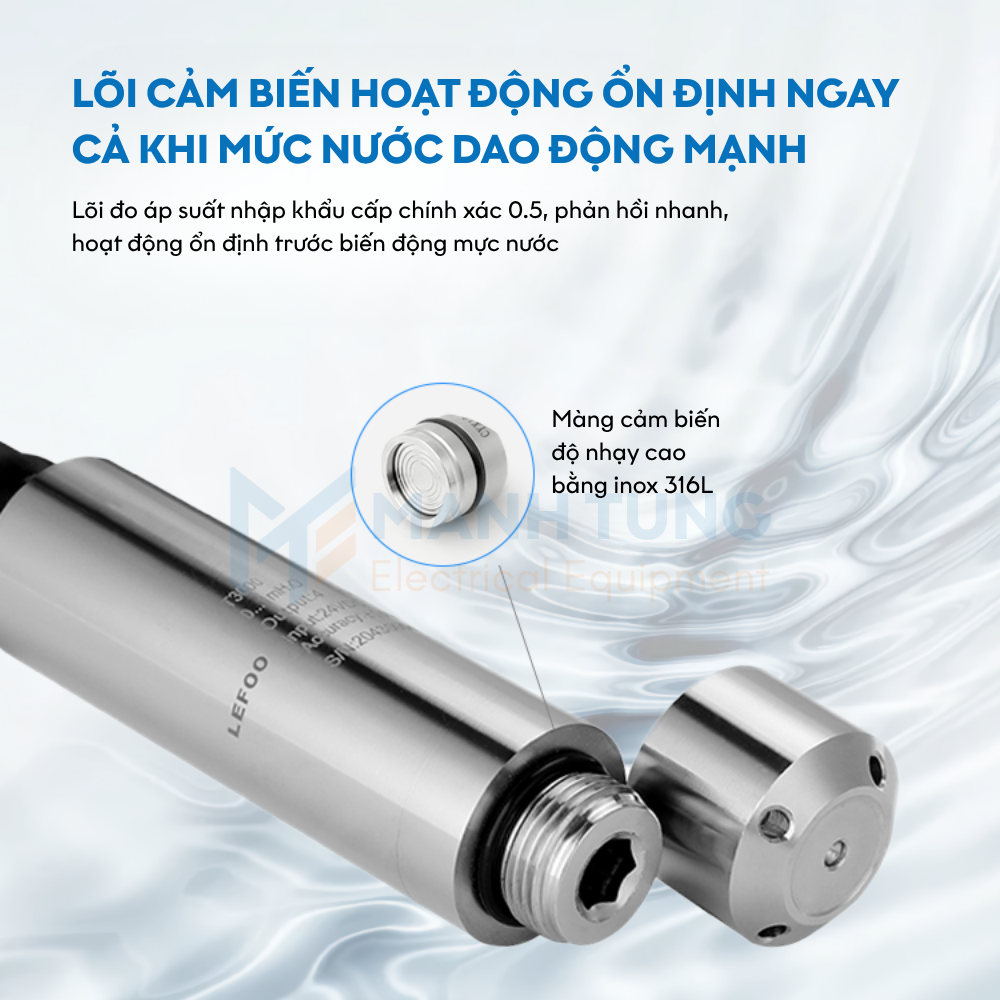 Lõi cảm biến áp suất nước thả chìm LFT3000