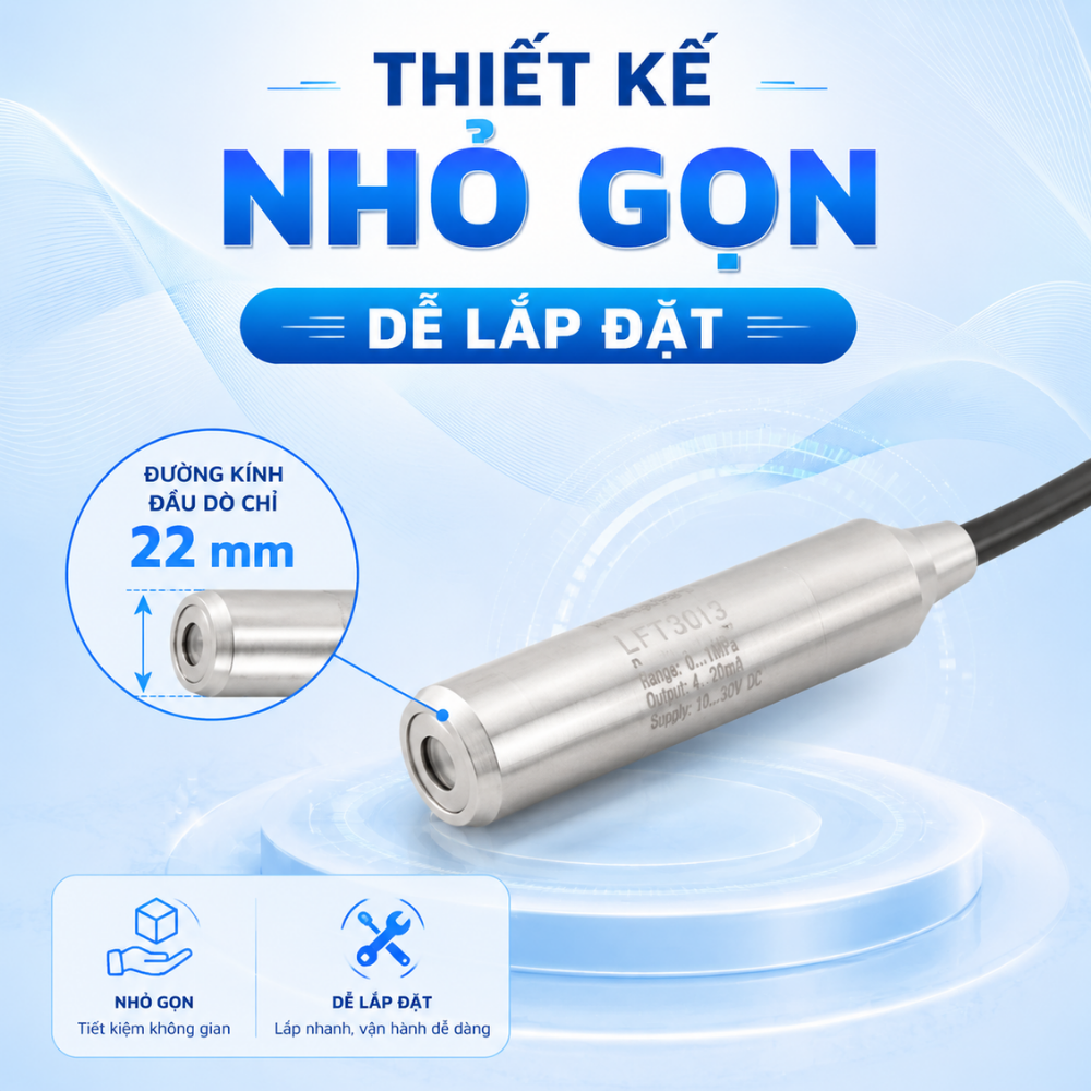 Thiết kế nhỏ gọn, dễ lắp đặt