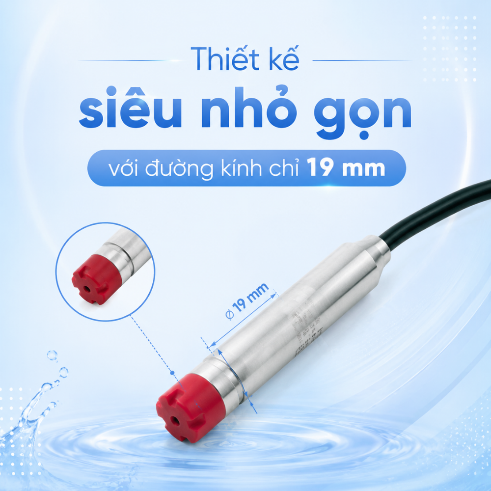 Thiết kế siêu nhỏ gọn với đường kính chỉ 19 mm
