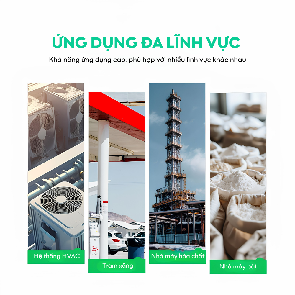 Ứng dụng Bộ đo chênh lệch áp suất chống cháy nổ LFM77