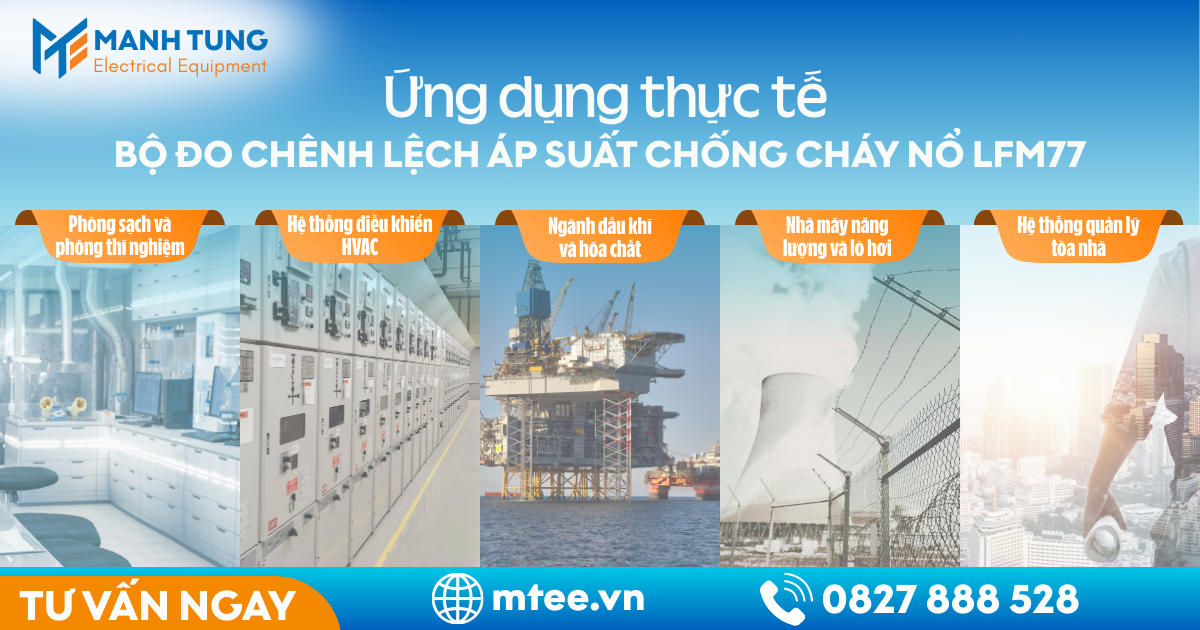 Ứng dụng Bộ đo chênh lệch áp suất chống cháy nổ LFM77