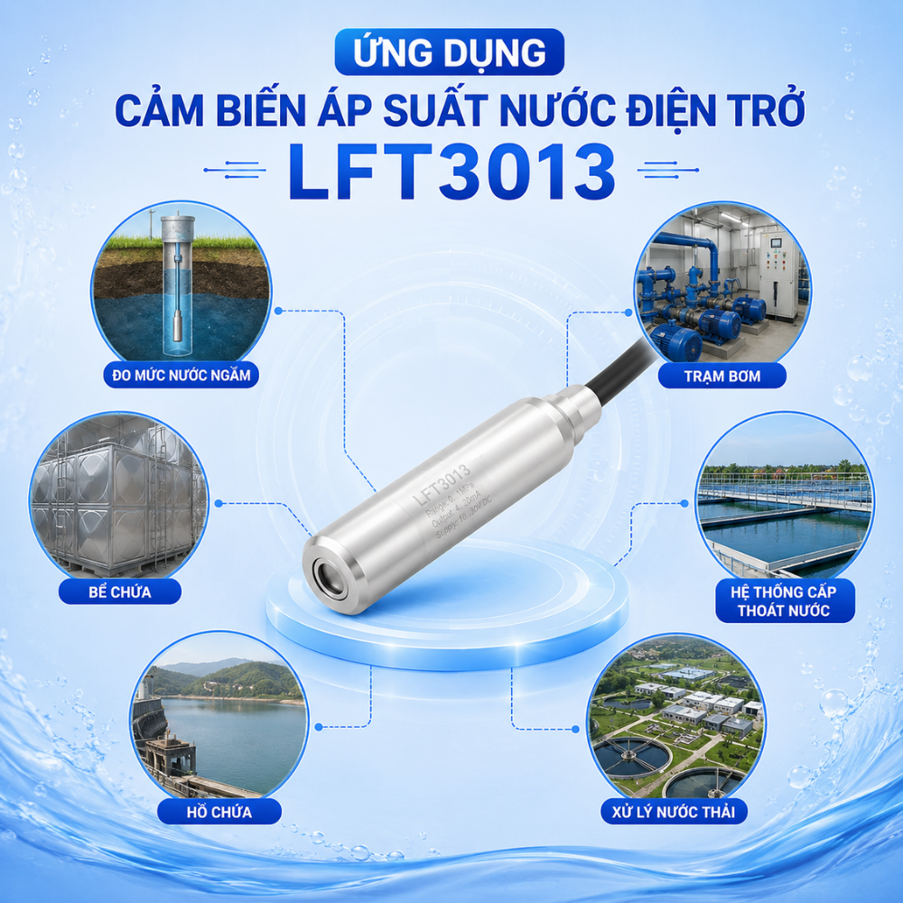 Ứng dụng Cảm biến áp suất nước điện trở LFT3013